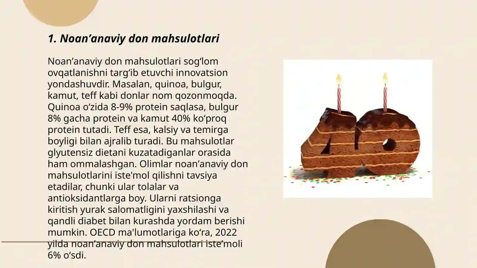 Noanʼanaviy don mahsulotlari 3