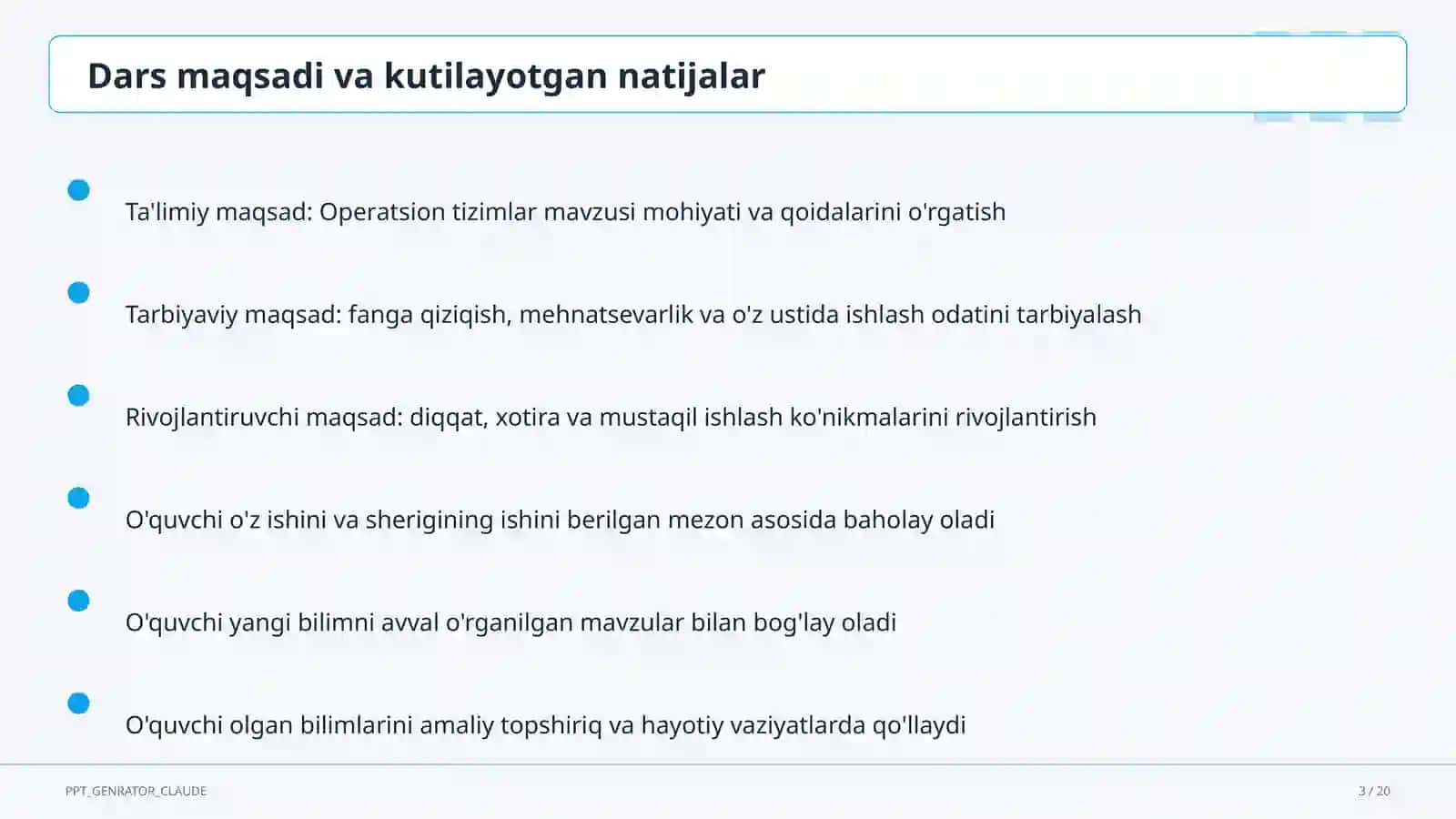 Operatsion tizimlar (6-sinf) 3