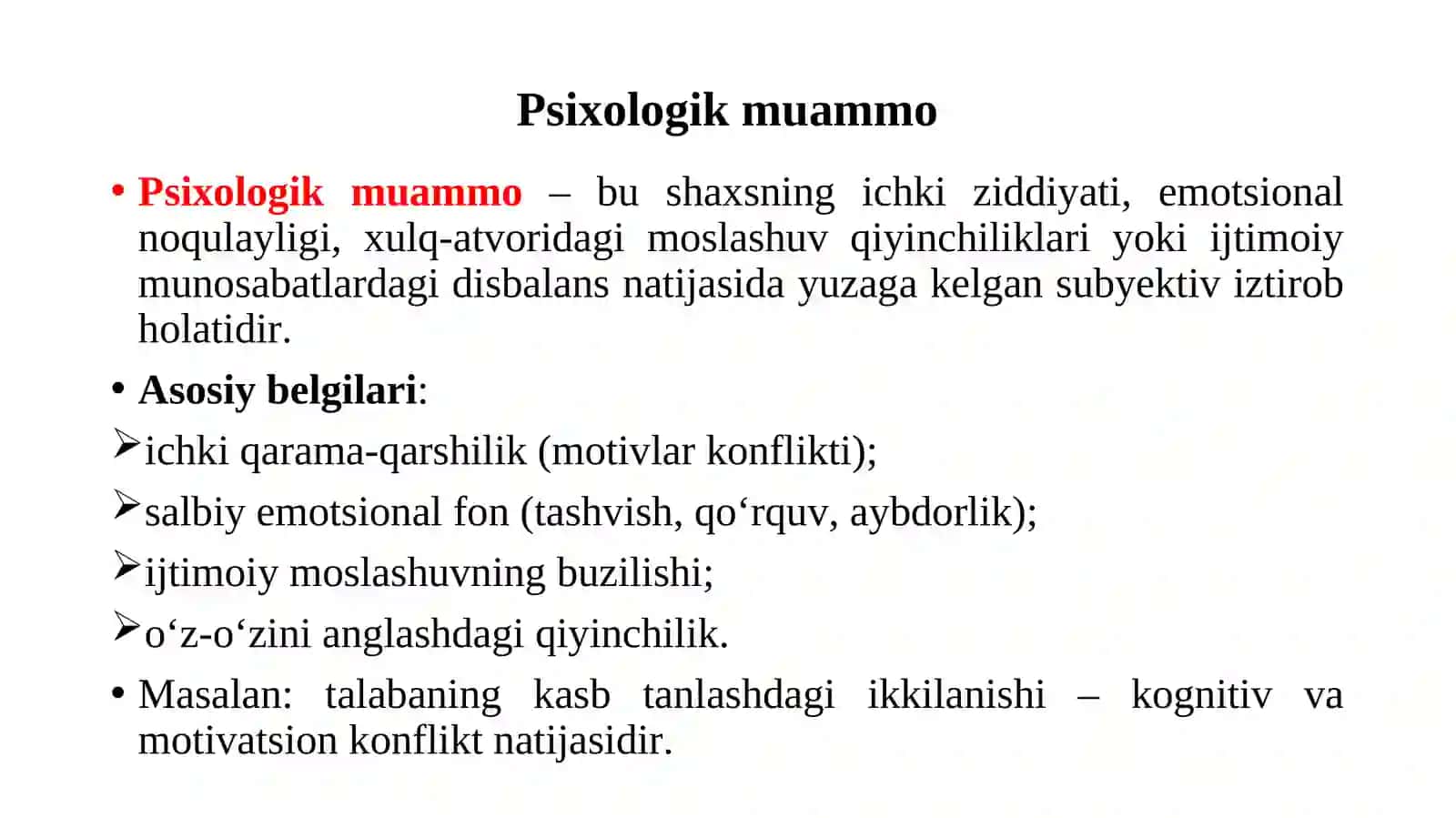Psixologik muammo va konsultativ yordam tamoyillari 3