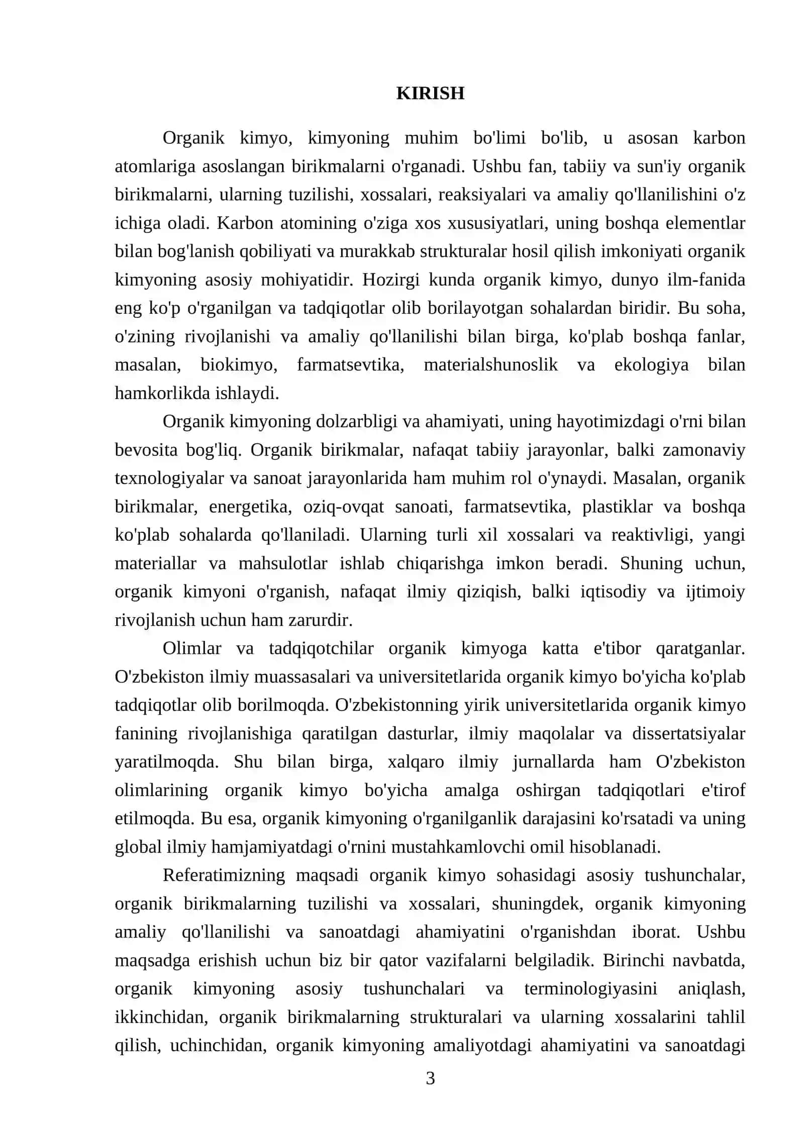 Organic Chemistry — органические соединения, их строение и применение 3