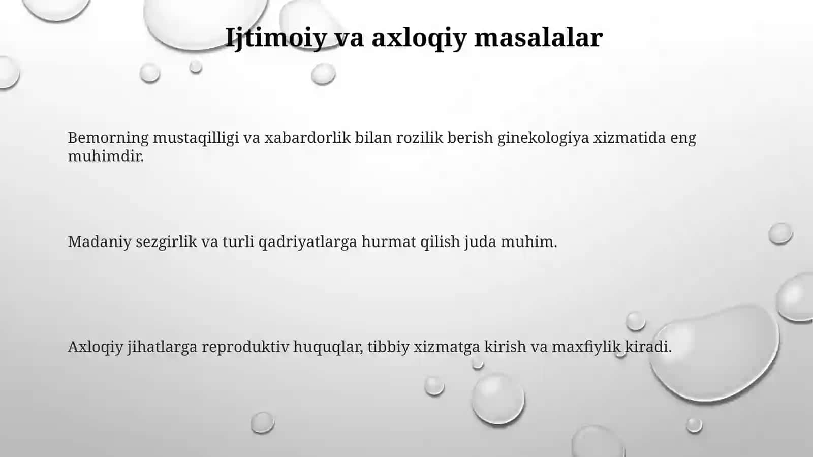 Ginesologiya predmeti obyekti maqsadi 3
