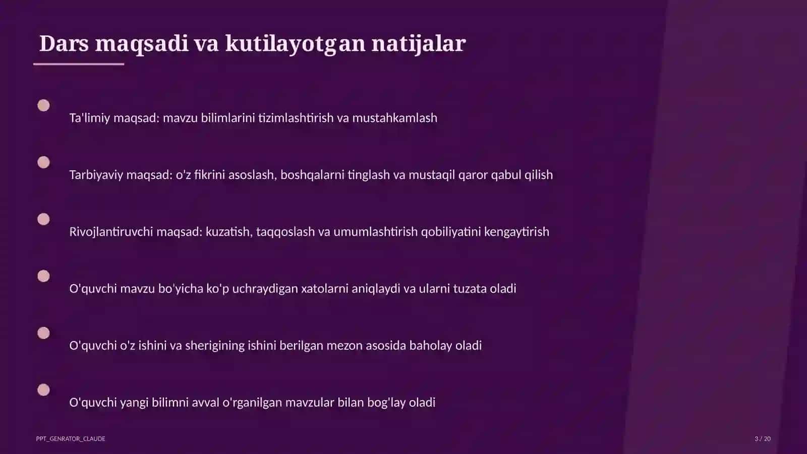 Hayot yo'lini tanlash: maqsad va reja (11-sinf) 3