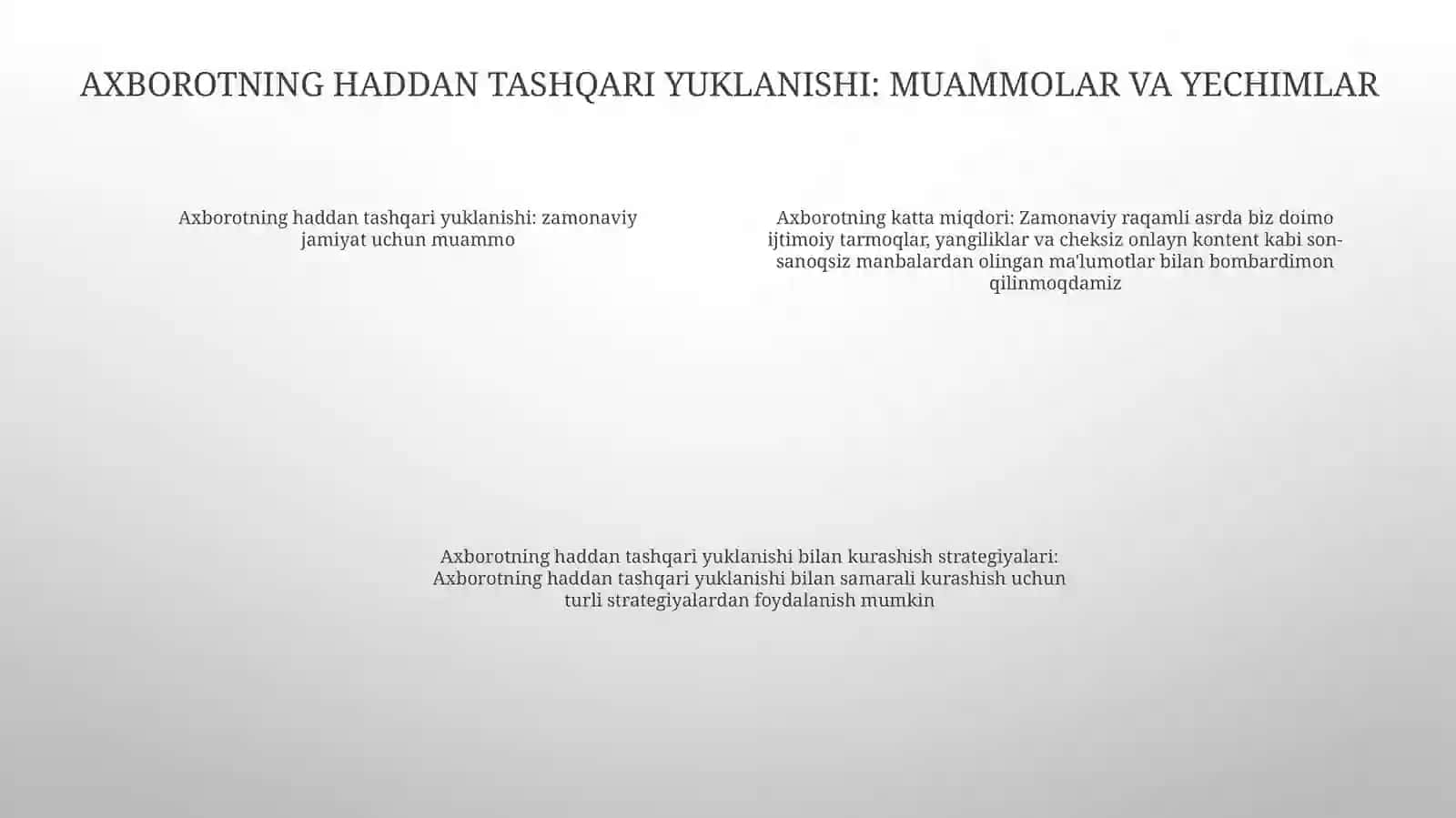 Zamonaviy Jamiyatda Axborotning OʻRniVaAhamiyati 3
