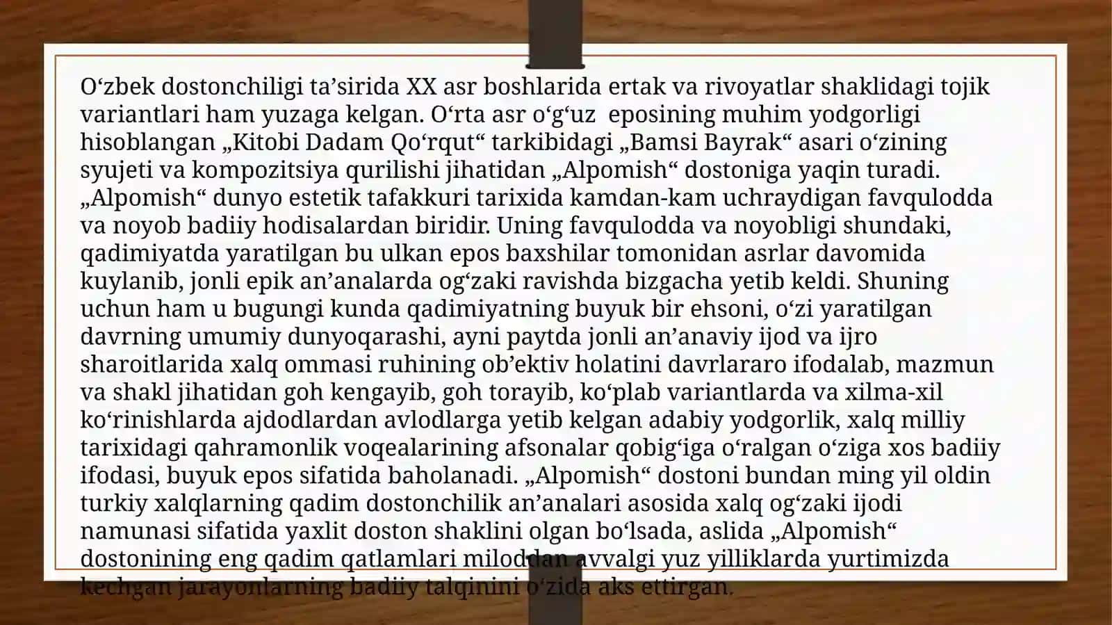 ALPOMISH DOSTONI HAQIDA 3
