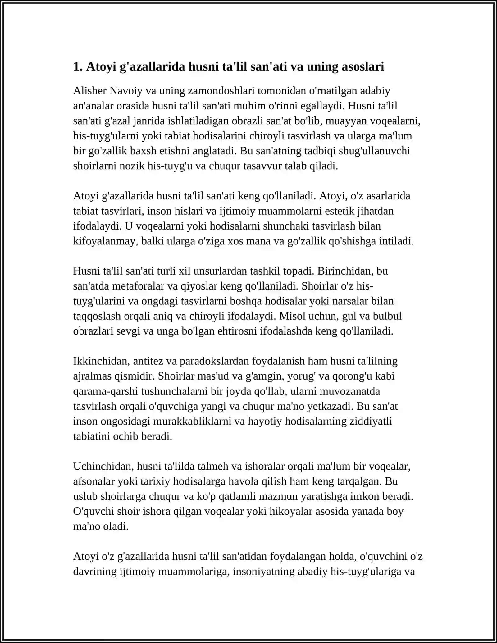 ATOYINING G'AZALLARIDA HUSNI TA'LIL SAN'ATINI QO'LLASH MAHORATI 3