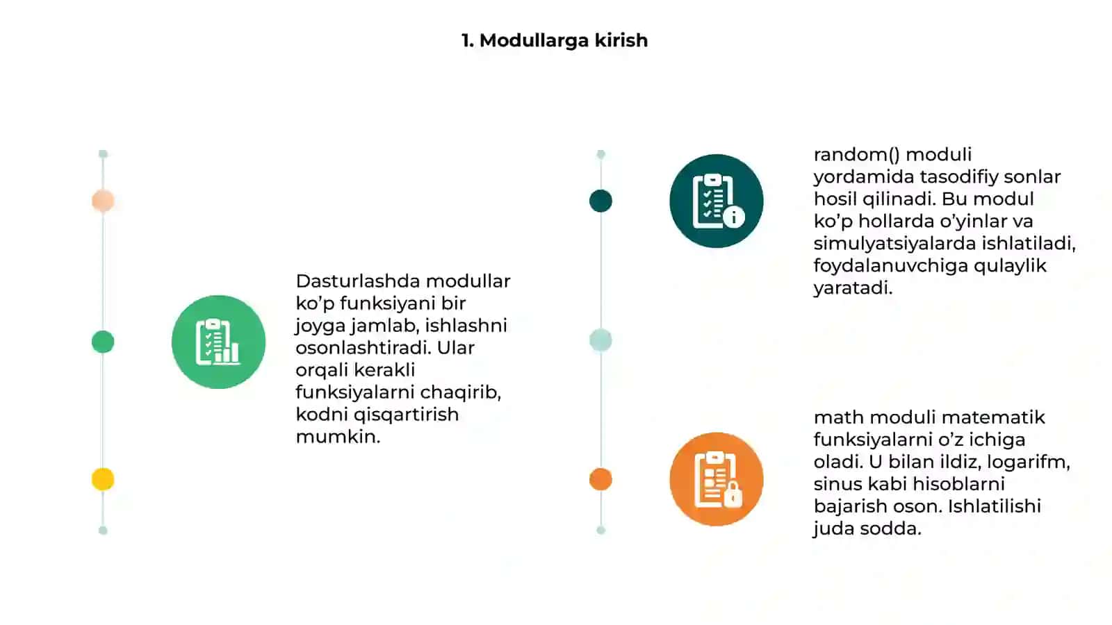 Modullarning ta’rifi va ulanishi 3