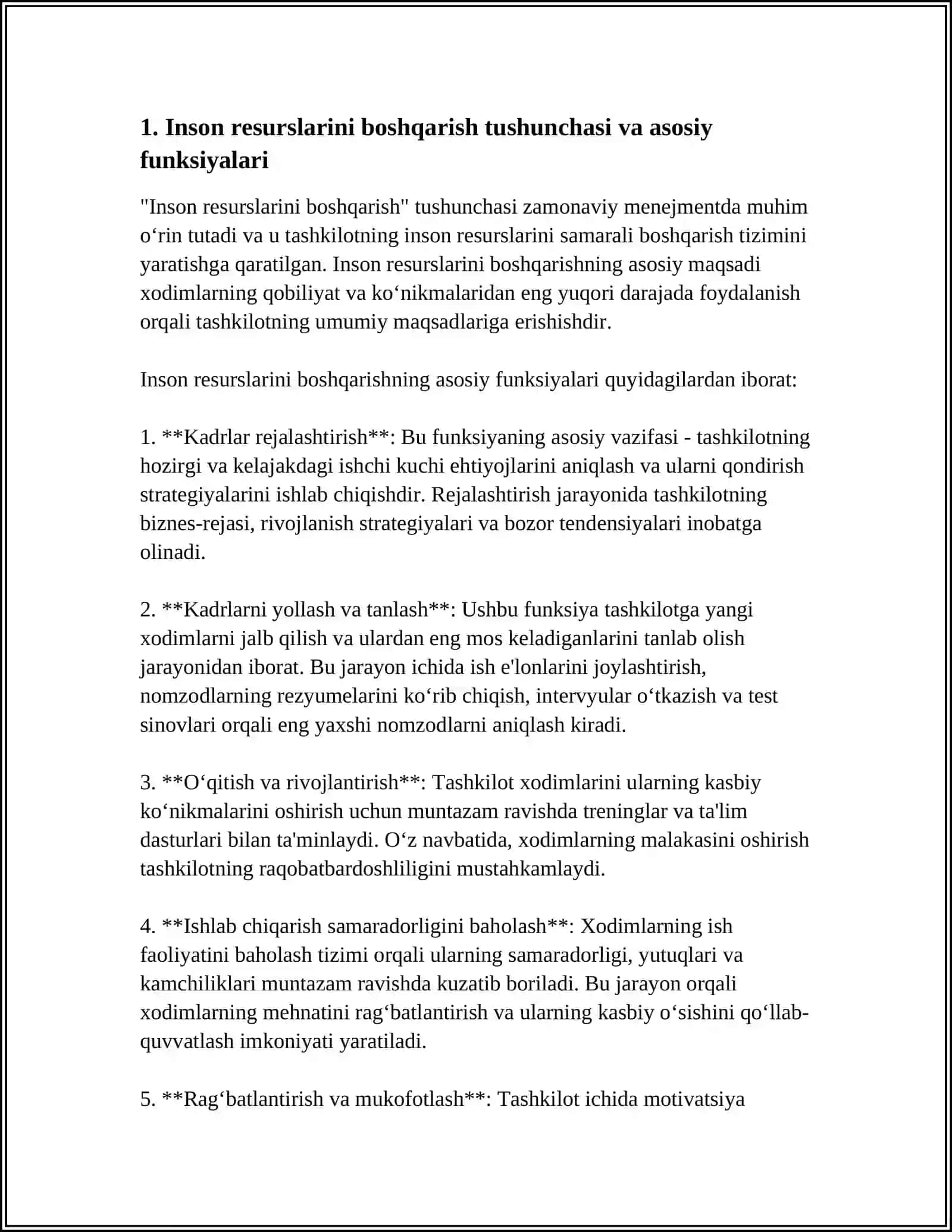 INSON RESURSLARINI BOSHQARISH ASOSLARI 3