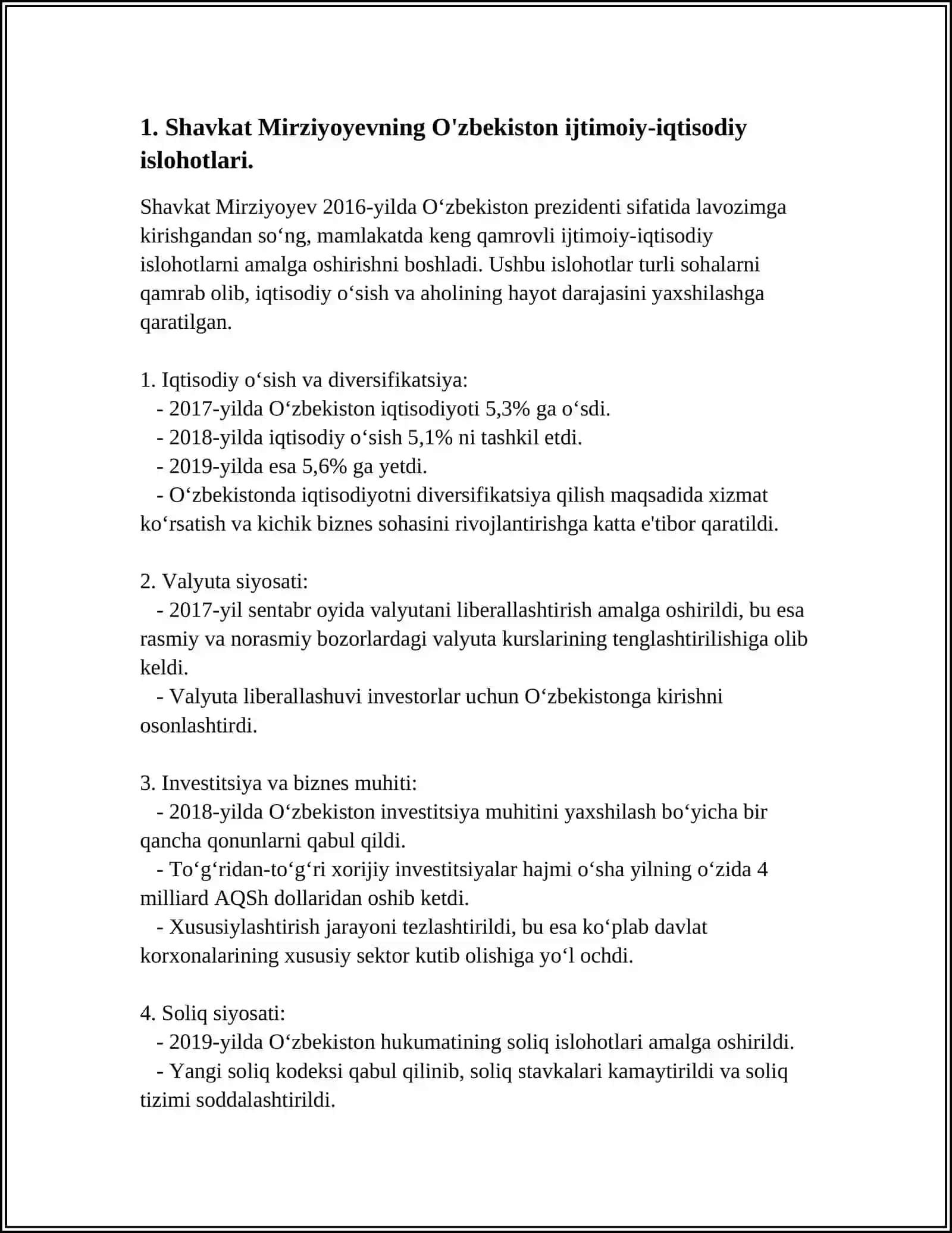 MAMLAKATIMIZ IJTIMOIY-IQTISODIY TARAQQIYOTINING SIFAT BOSQICHIGA O'TISHIDA SHAVKAT MIRZIYOYEV TASHABBUSLARINING O'RNI 3