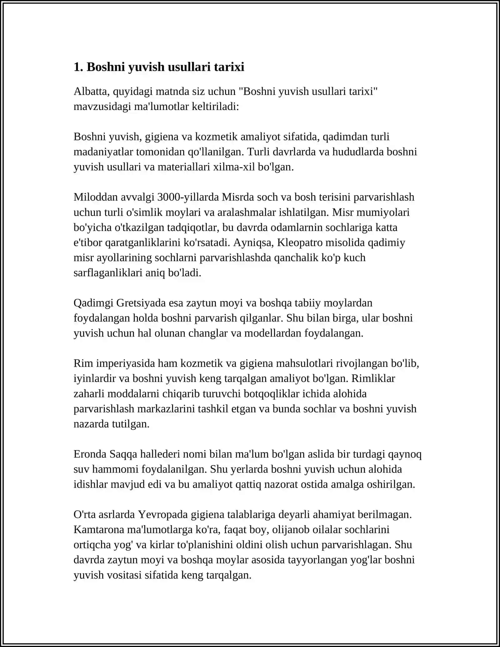 BOSHNI YUVISH USULLARI 3