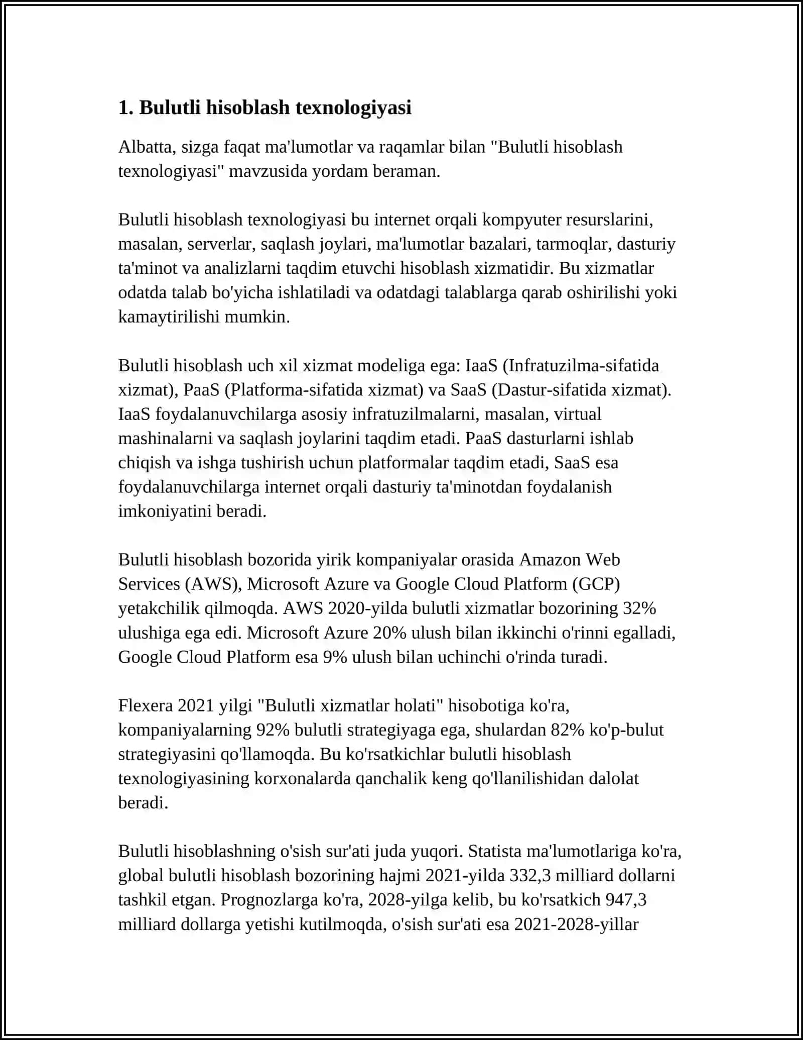 BULUTLI TEXNALOGIYALAR 3