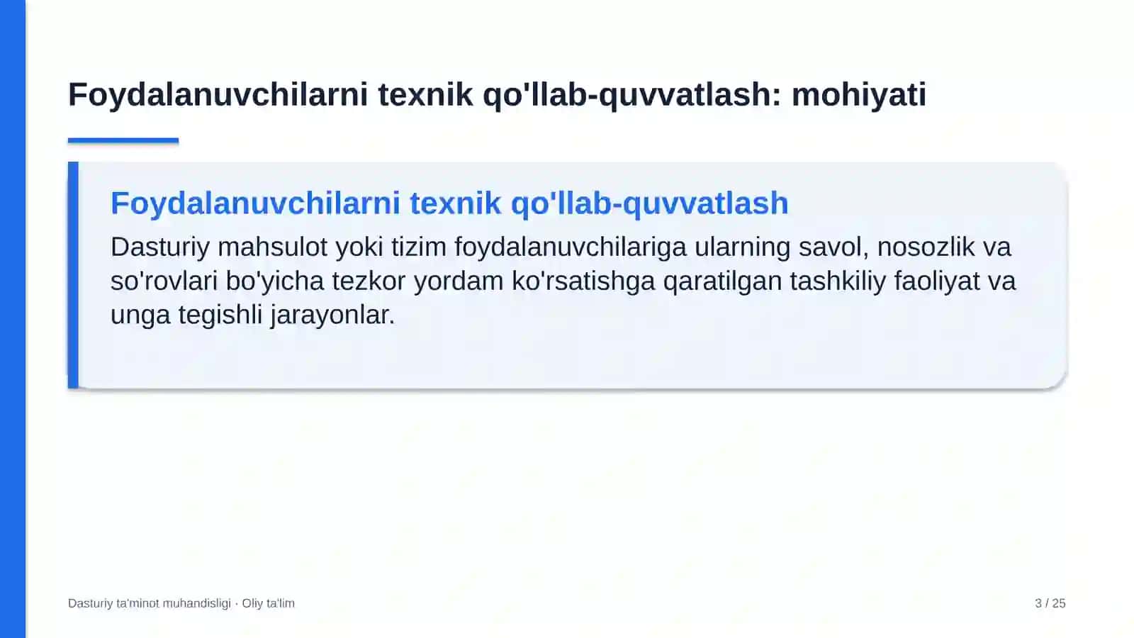 Baliqchilik xo'jaliklarida foydalanuvchilarni texnik qo'llab-quvvatlash 3