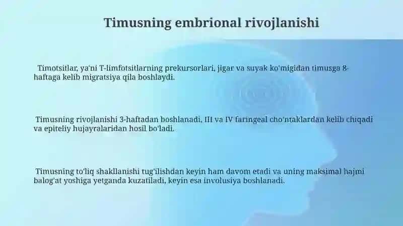 Limfa tizimi rivojlanishi va embriologik xususiyatlari 3