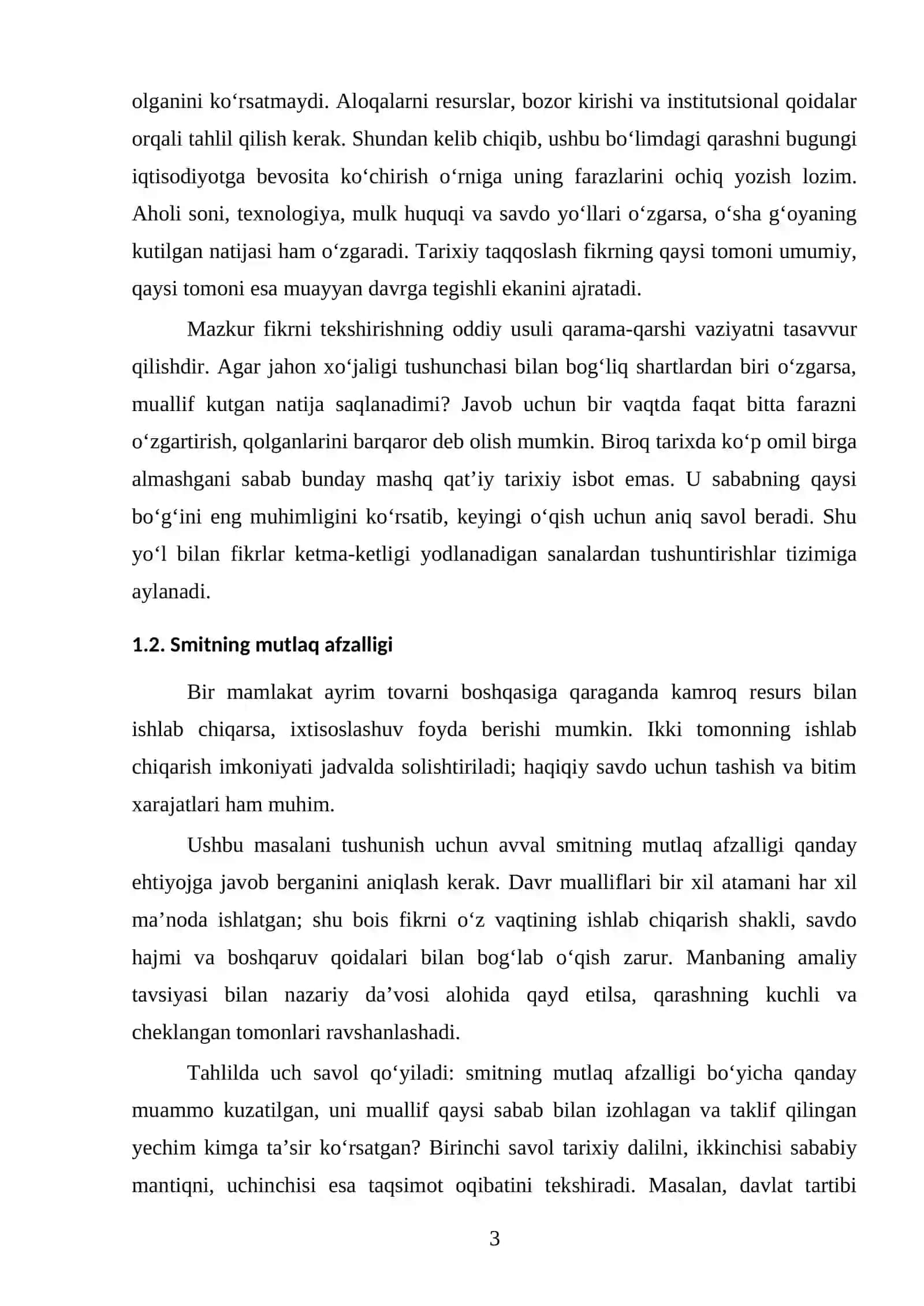 Iqtisodiy ta’limotlar tarixi 3
