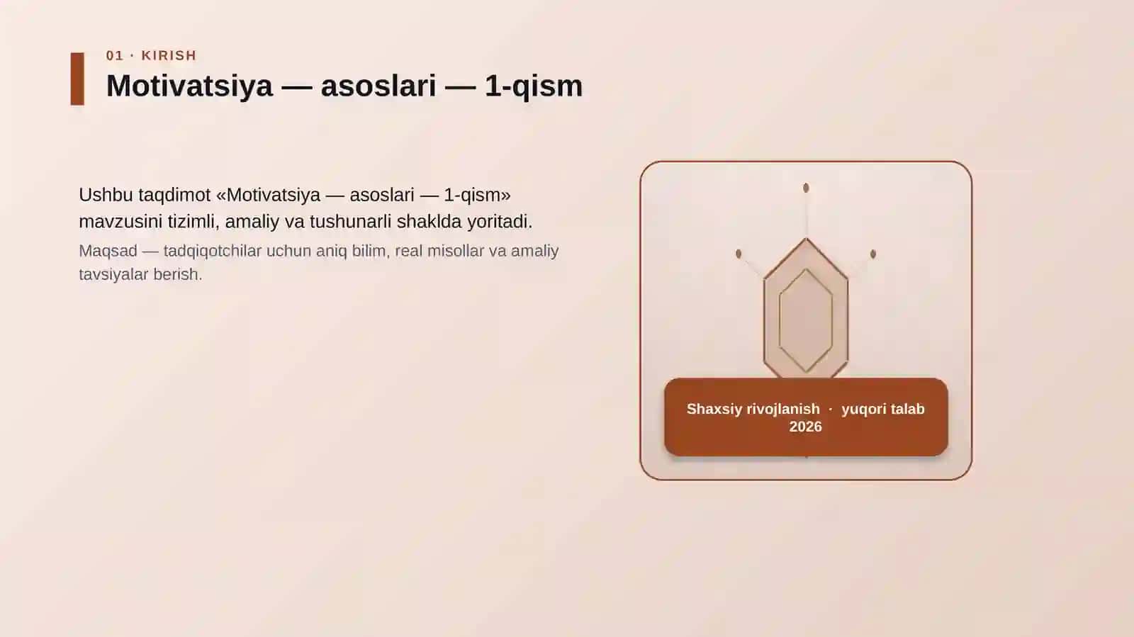 Motivatsiya — asoslari — 1-qism 3