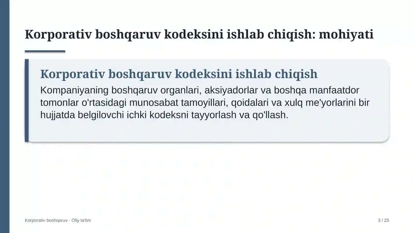 Korporativ boshqaruv 3