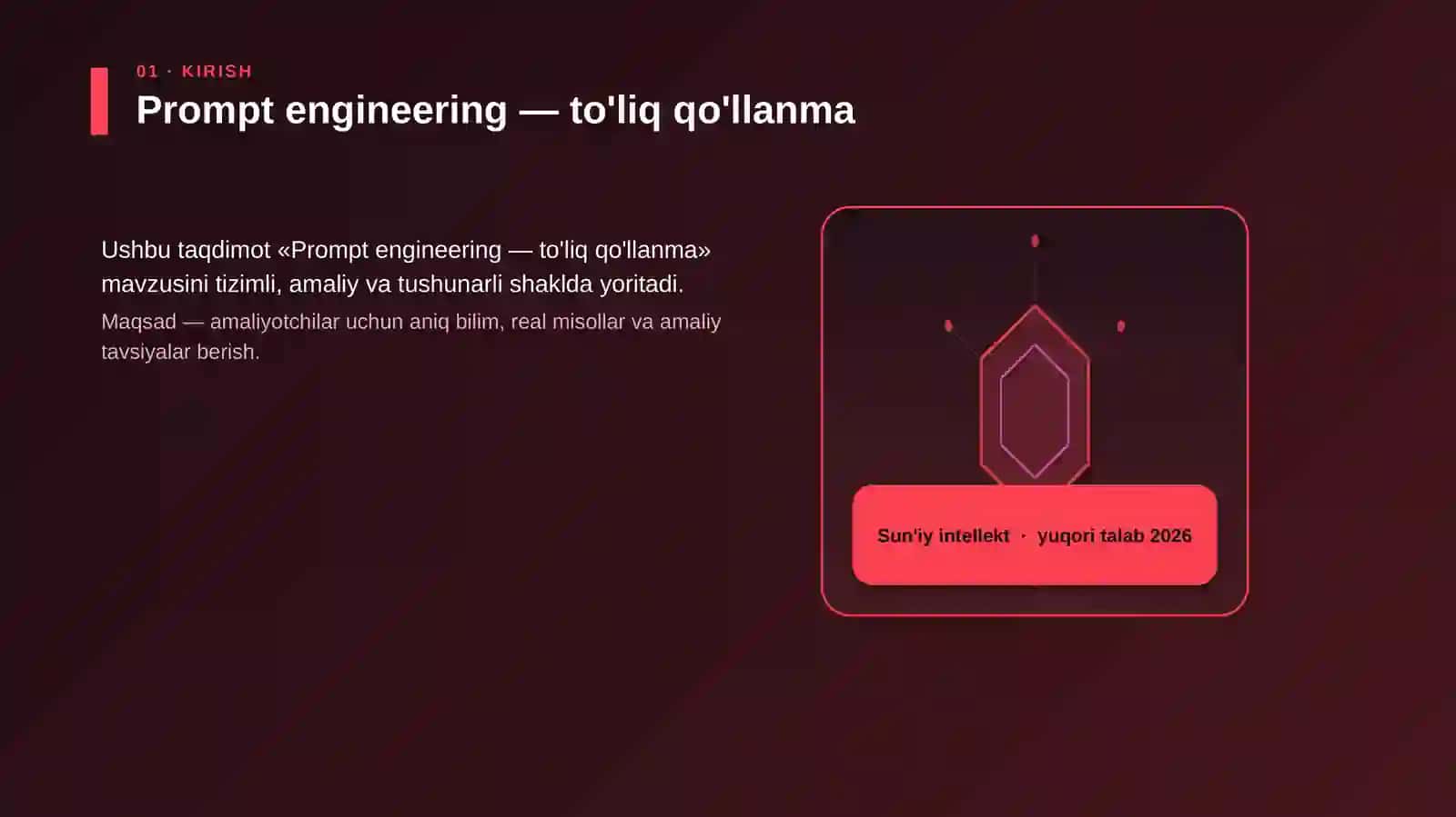 Prompt engineering — to'liq qo'llanma 3