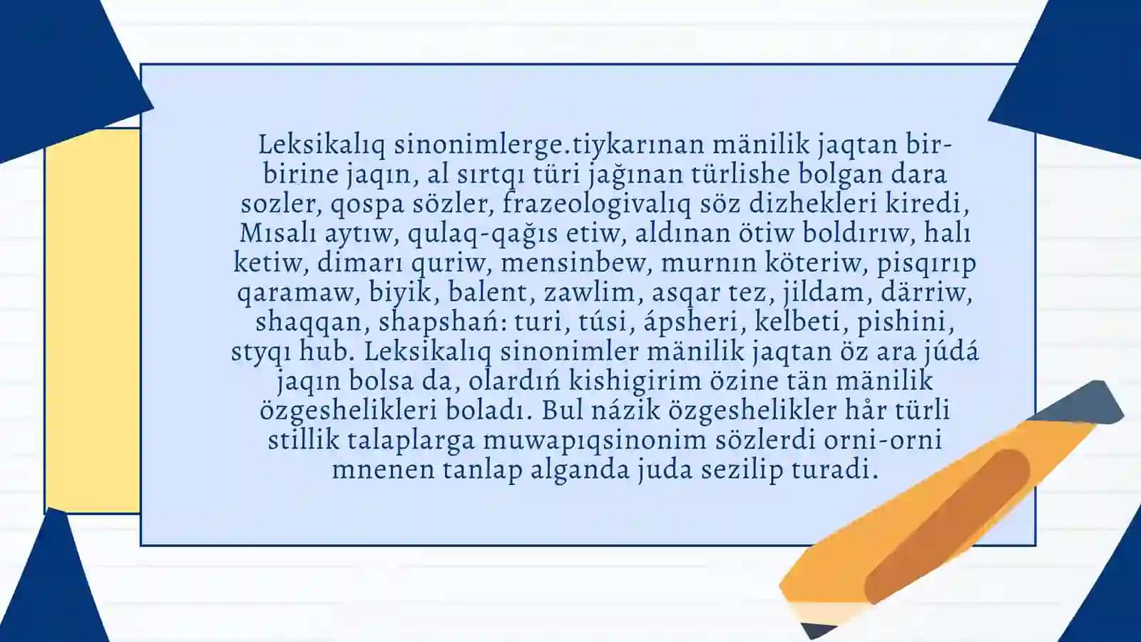 Sinonimler 3