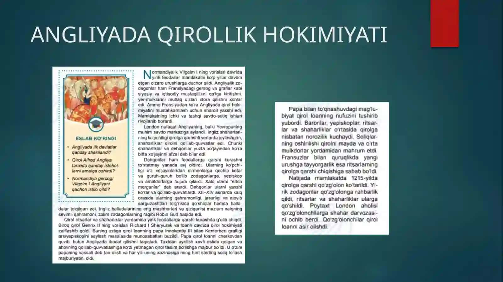 ANGLIYADA QIROLLIK HOKIMIYATI 3