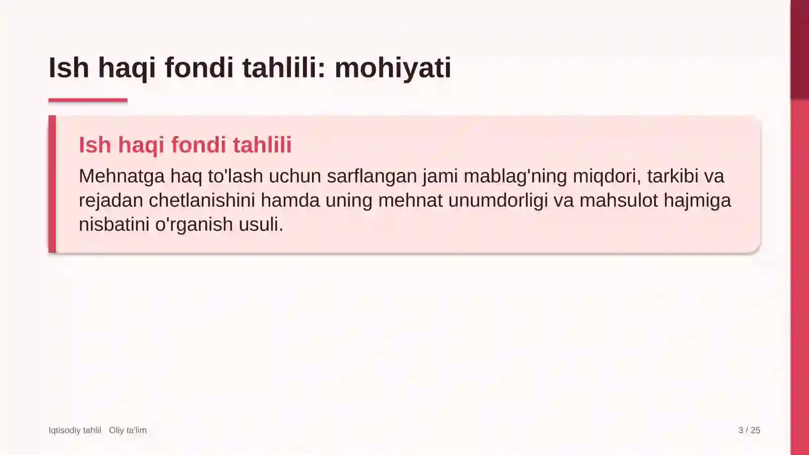 manzarali daraxt ko'chatxonalarida ish haqi fondi tahlili 9200 3