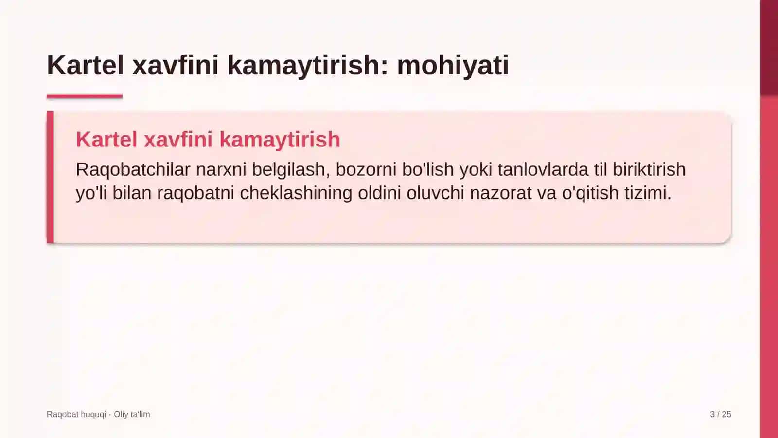 sun'iy yo'ldosh aloqasida kartel kelishuvlari xavfini kamaytirish 9313 3