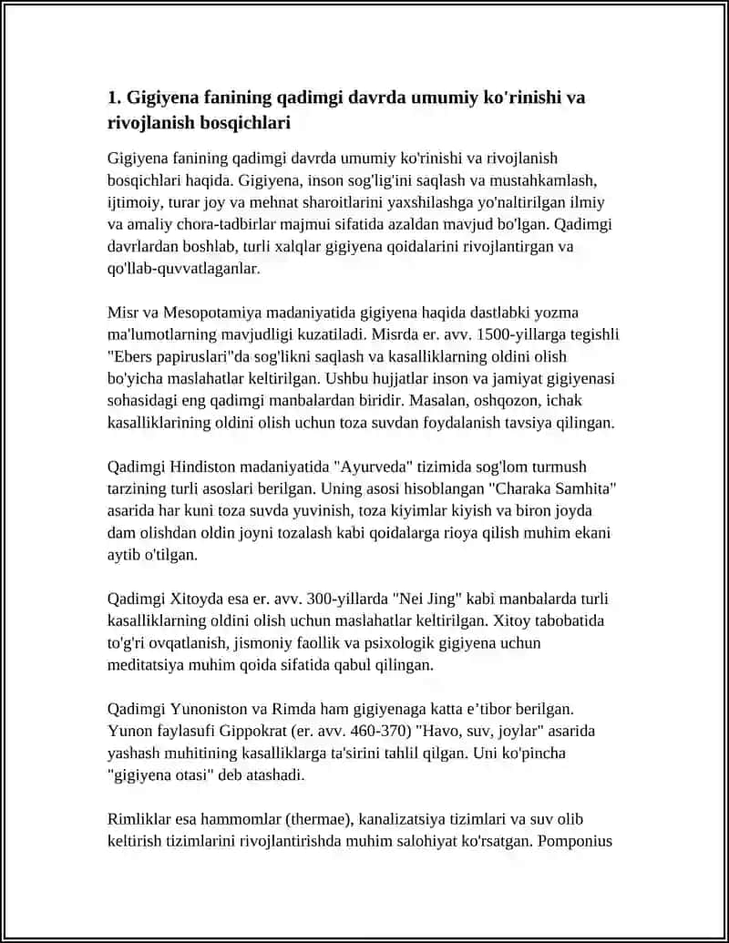 GIGIYENA FANINING QADIMGI DAVRDA SHAKLLANISHI 3