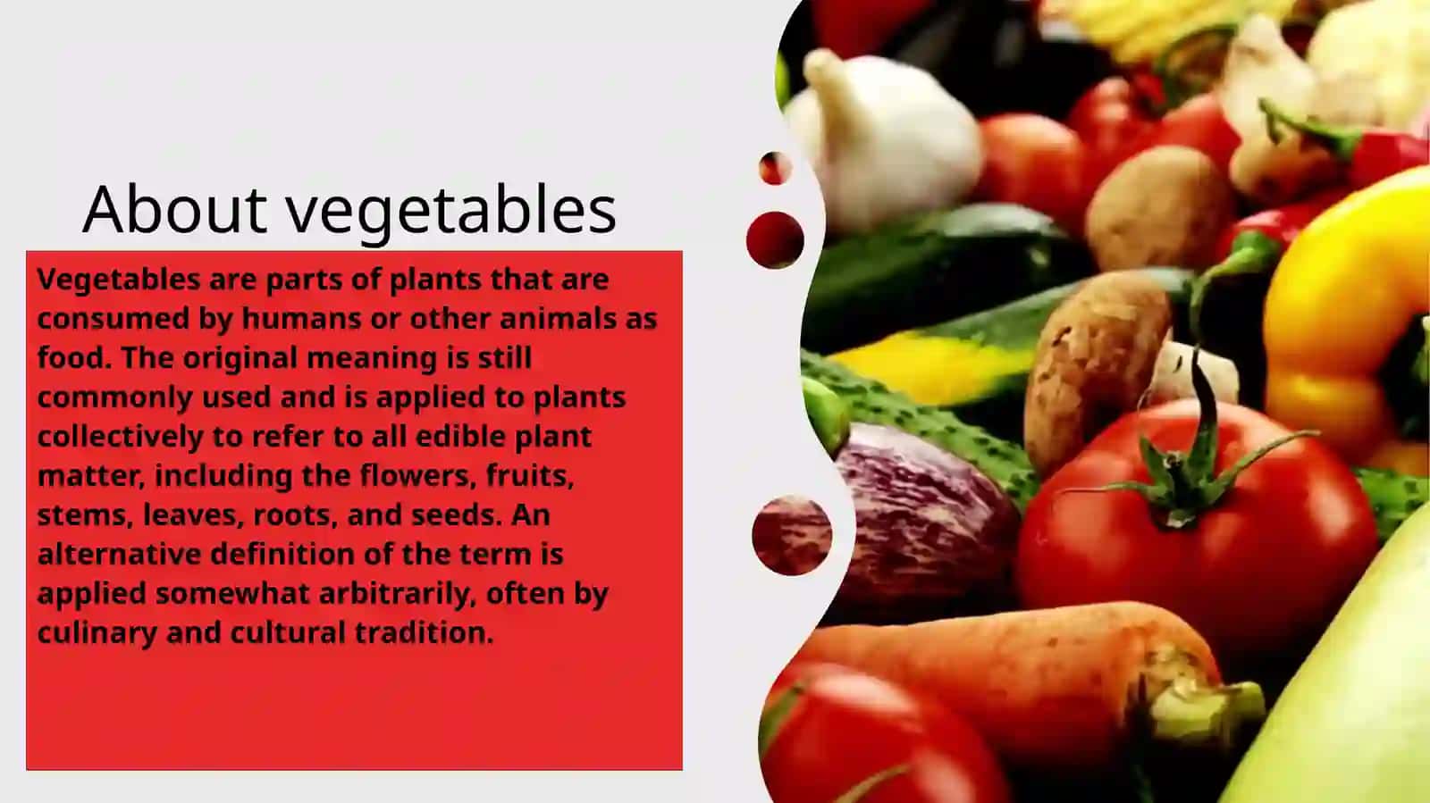 Fruits and vegetables 3