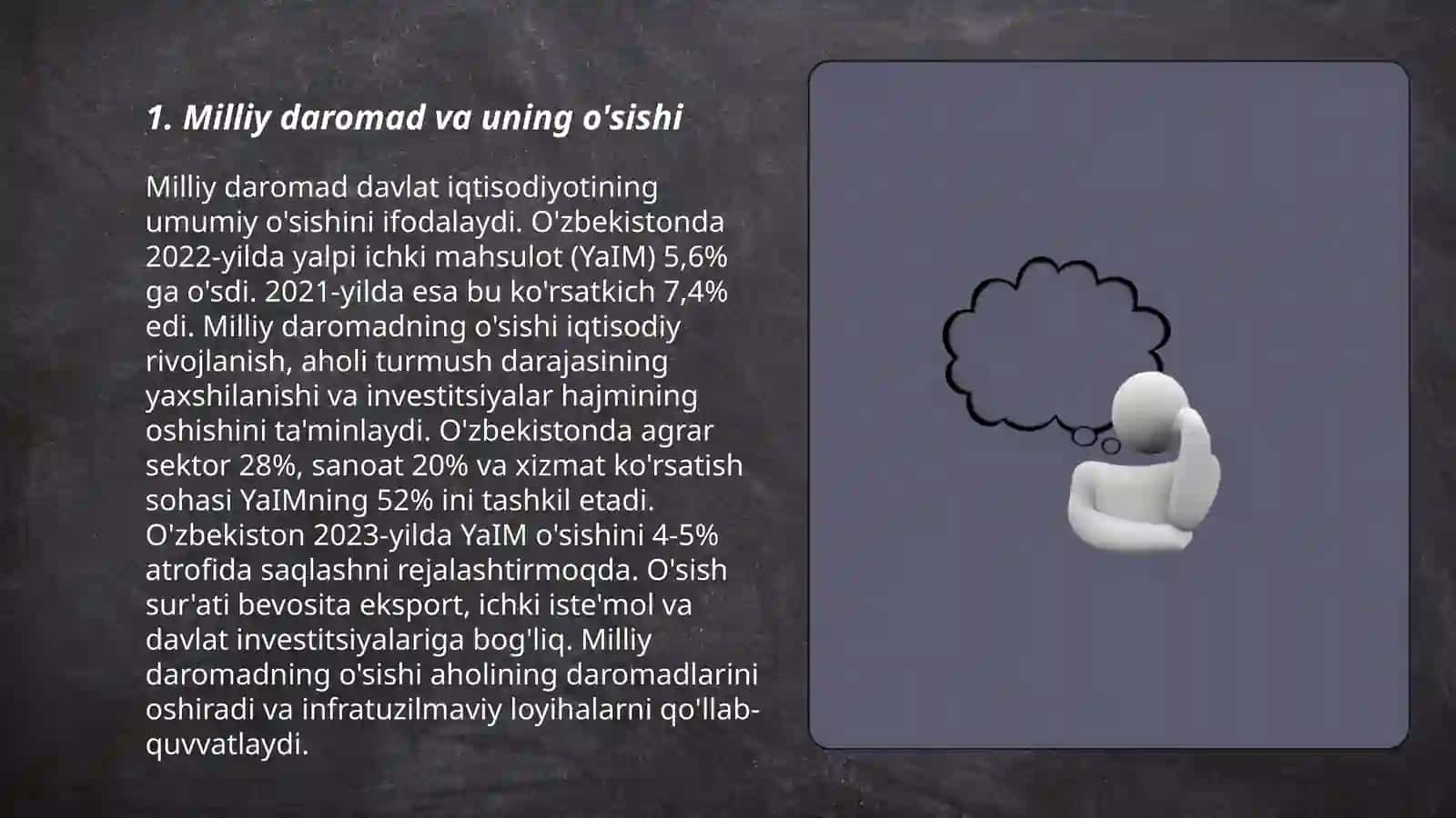 Milliy Iqtisodiyot va uning Makroiqtisodiy ko'rsatgichlari 3