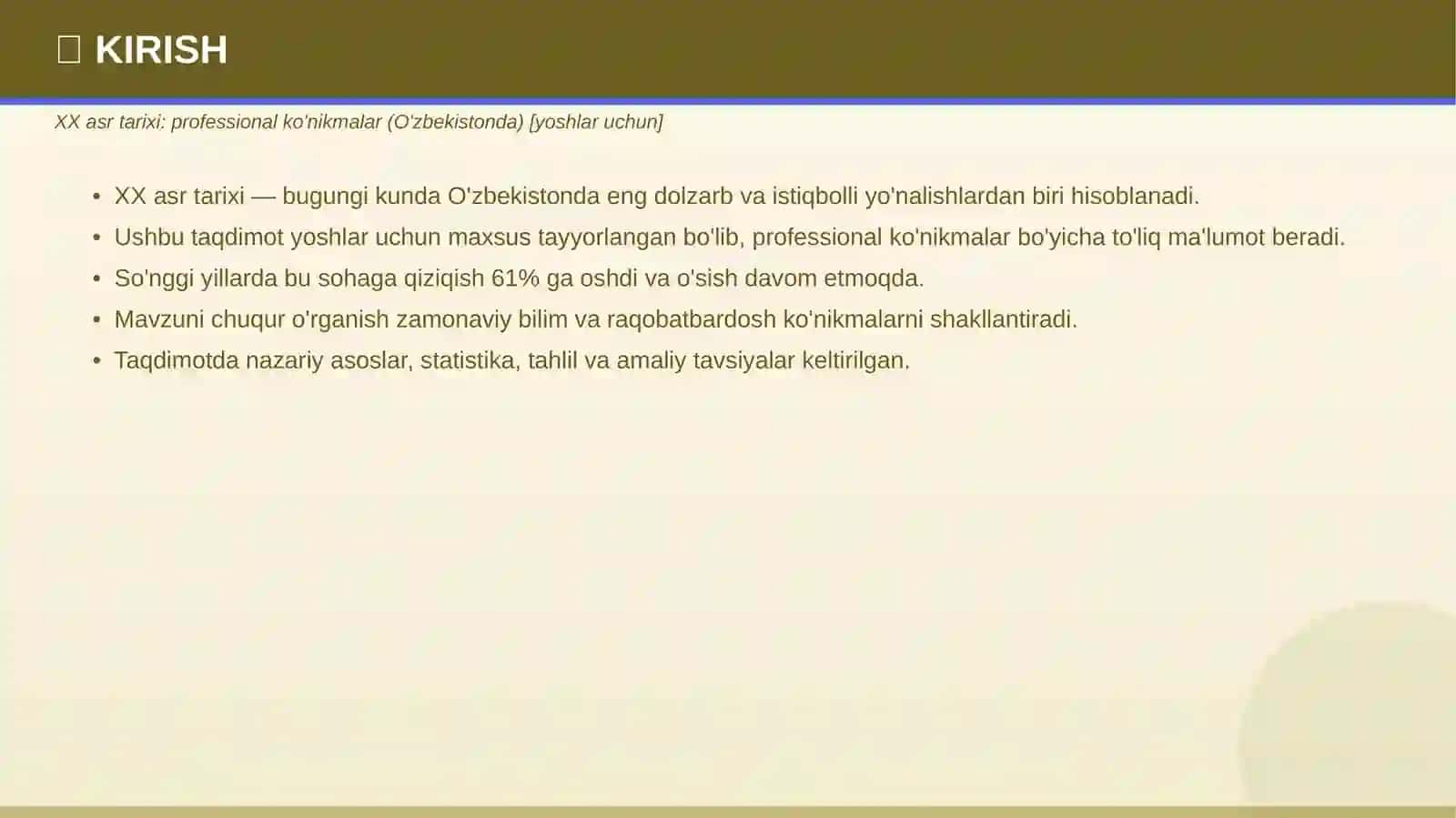 XX asr tarixi: professional ko'nikmalar (O'zbekistonda) [yoshlar uchun] 3