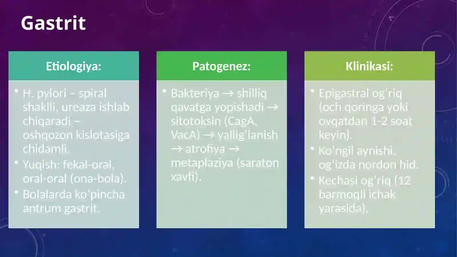 Bolalar hazm tizimi kasalliklari reytingi 3