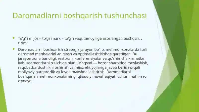 Nima uchun daromadlarni boshqarish mehmonxonalar uchun muhim 3