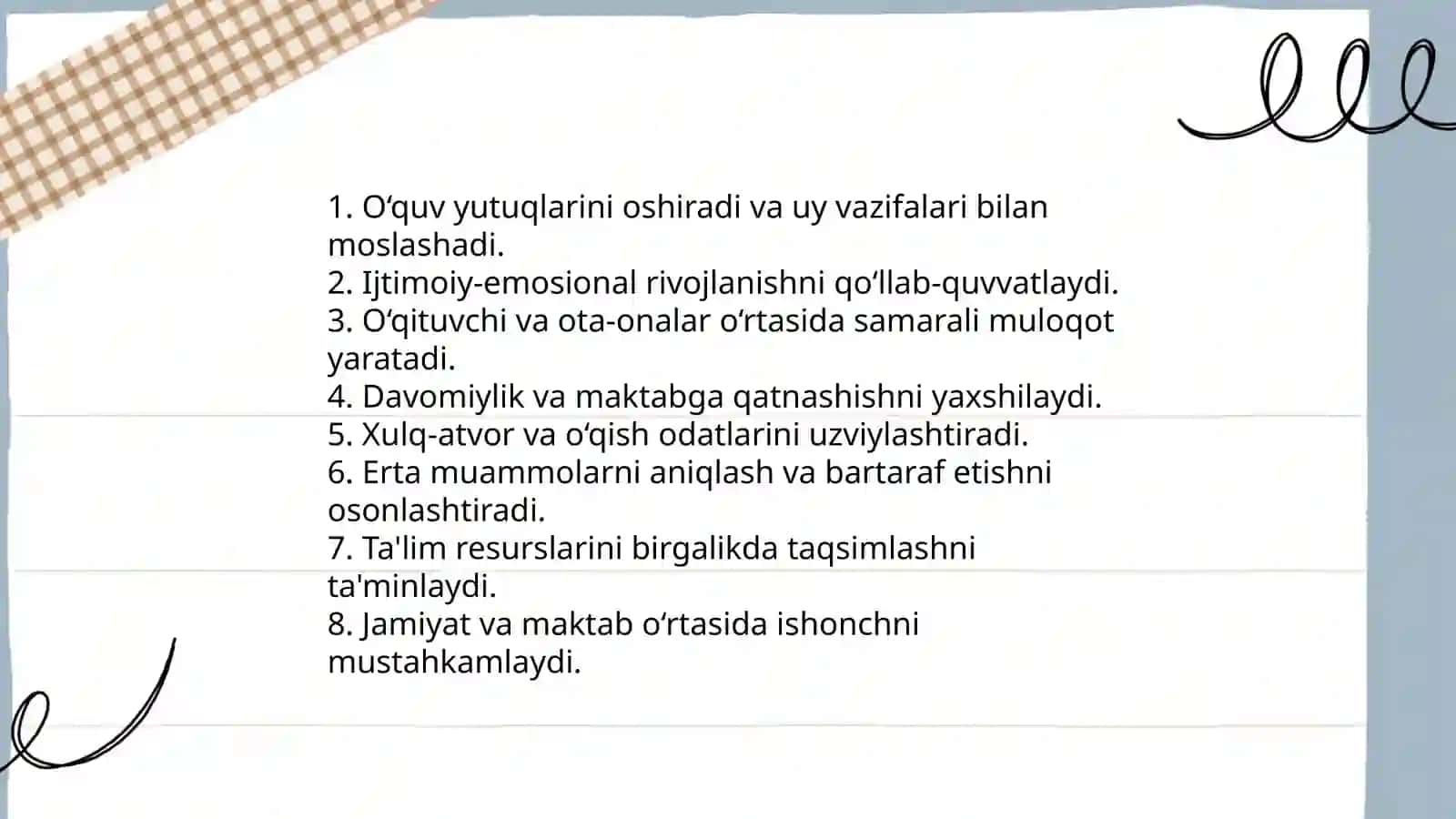 Boshlang’ich sinfda ota-onalar bilan hamkorlik - Xamidova Ruxshona 3