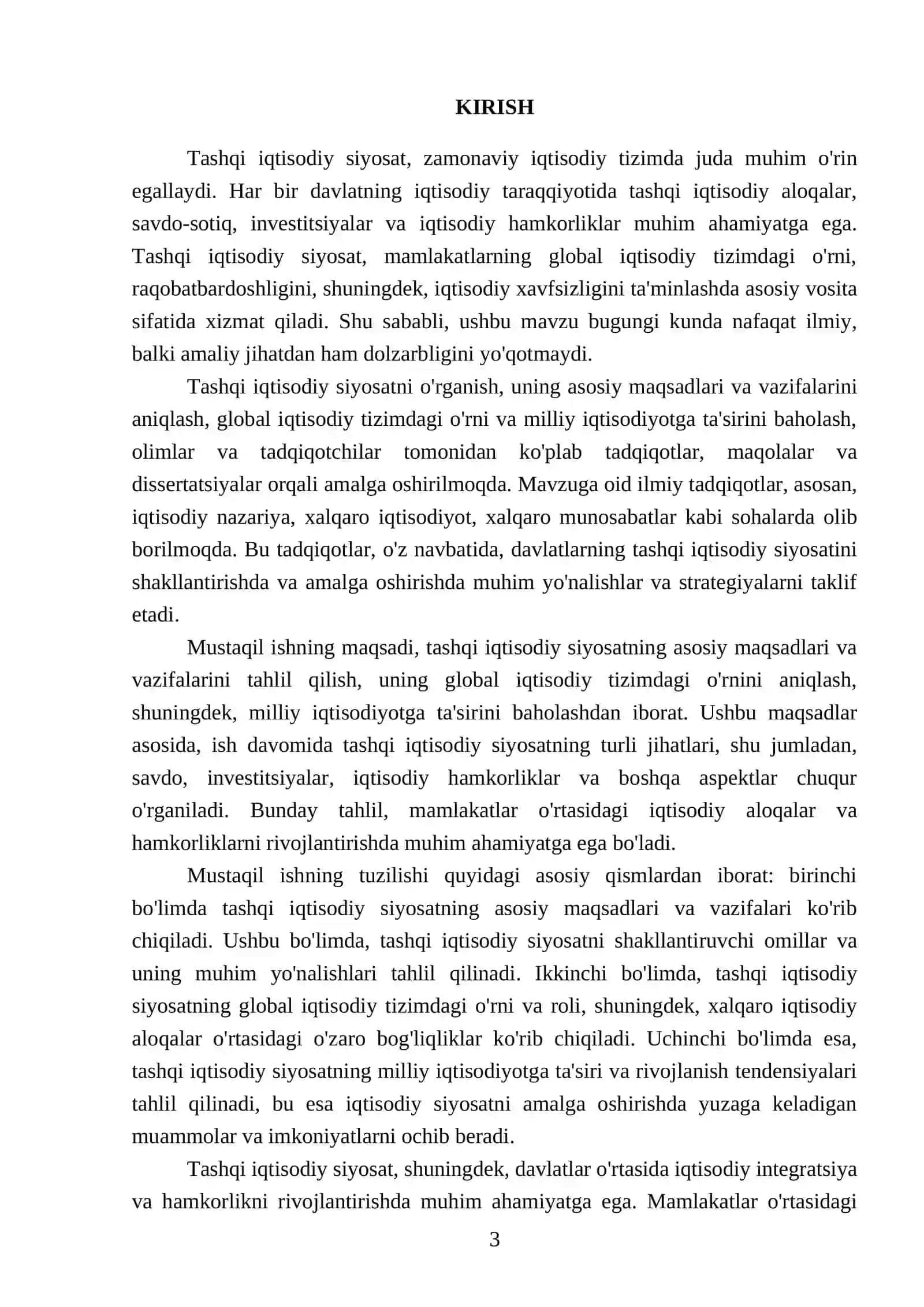 Tashqi iqtisodiy siyosat 3