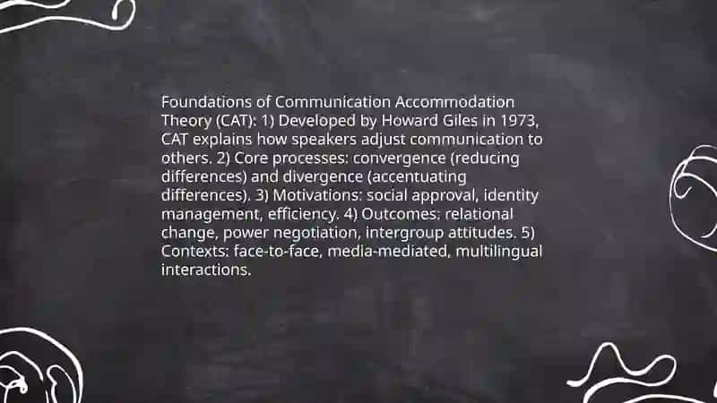 Accommodation theory and audience design 3
