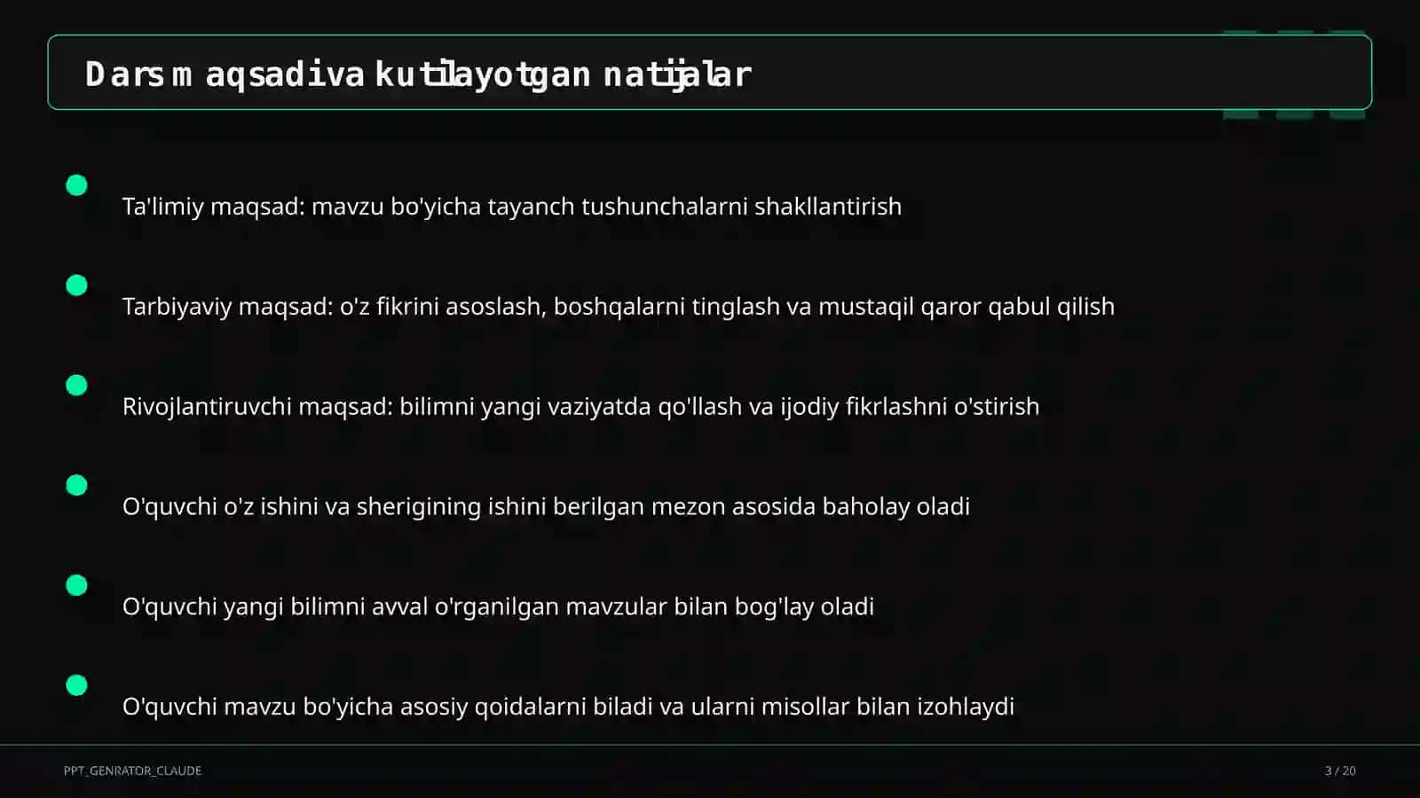 KPI: natijaga yo'naltirilgan boshqaruv (2026) 3