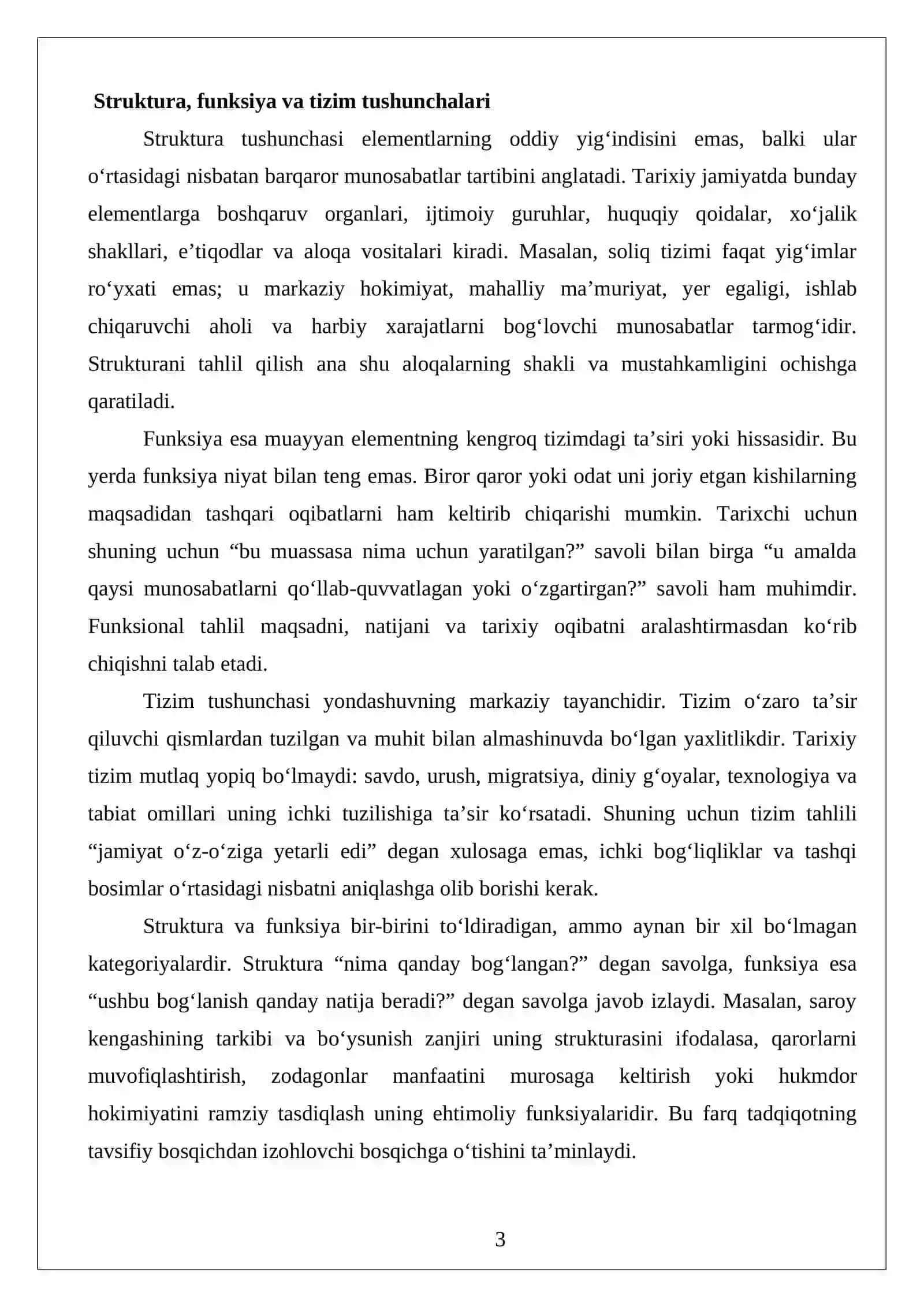 AN’ANAVIY TAHLIL USULLARI: STRUKTURAVIY-FUNKSIONAL YONDASHUVLAR 3