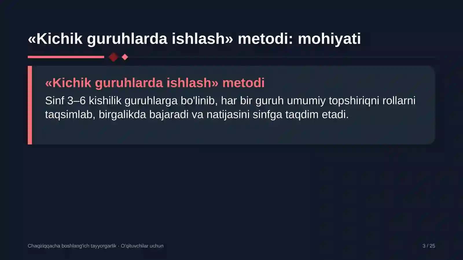 chaqiriqqacha boshlang'ich tayyorgarlik darslarida kichik guruhlarda ishlash metodidan foydalanish 1724 3