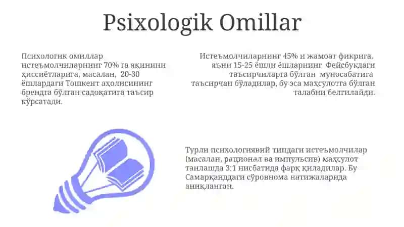 Mijoz Xulqiga Ta'sir Etuvchi Psixologik Omillar 3
