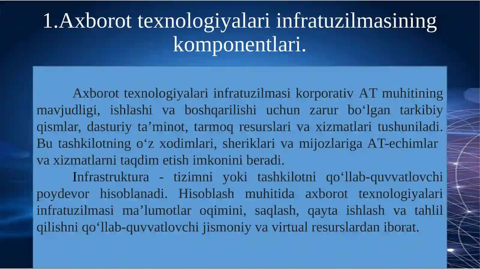 Axborot Tеxnologiyalarining Infratuzilmasi 3