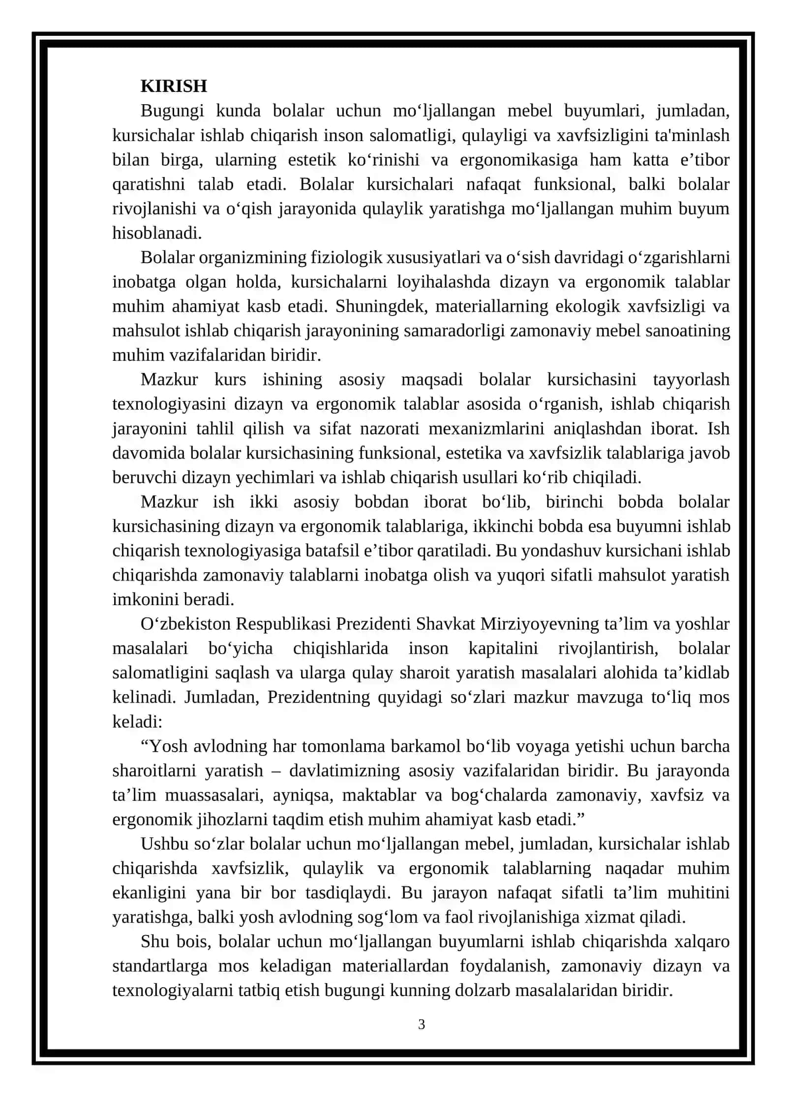Bolalar kursichasini tayyorlash texnologiyasi (Bollar kursichasini yasash) 3