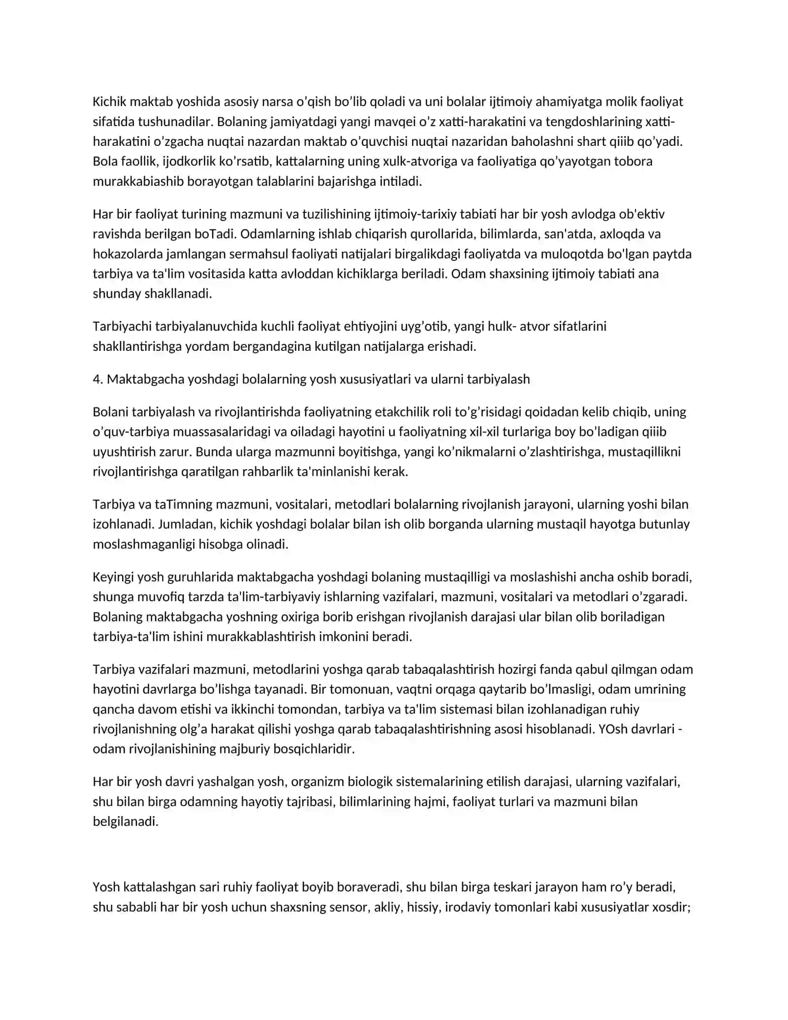 Bola rivojlanishida faoliyatning psixologik tuzilishi va operatsiyalarning roli sensor-perseptiv sohada 3