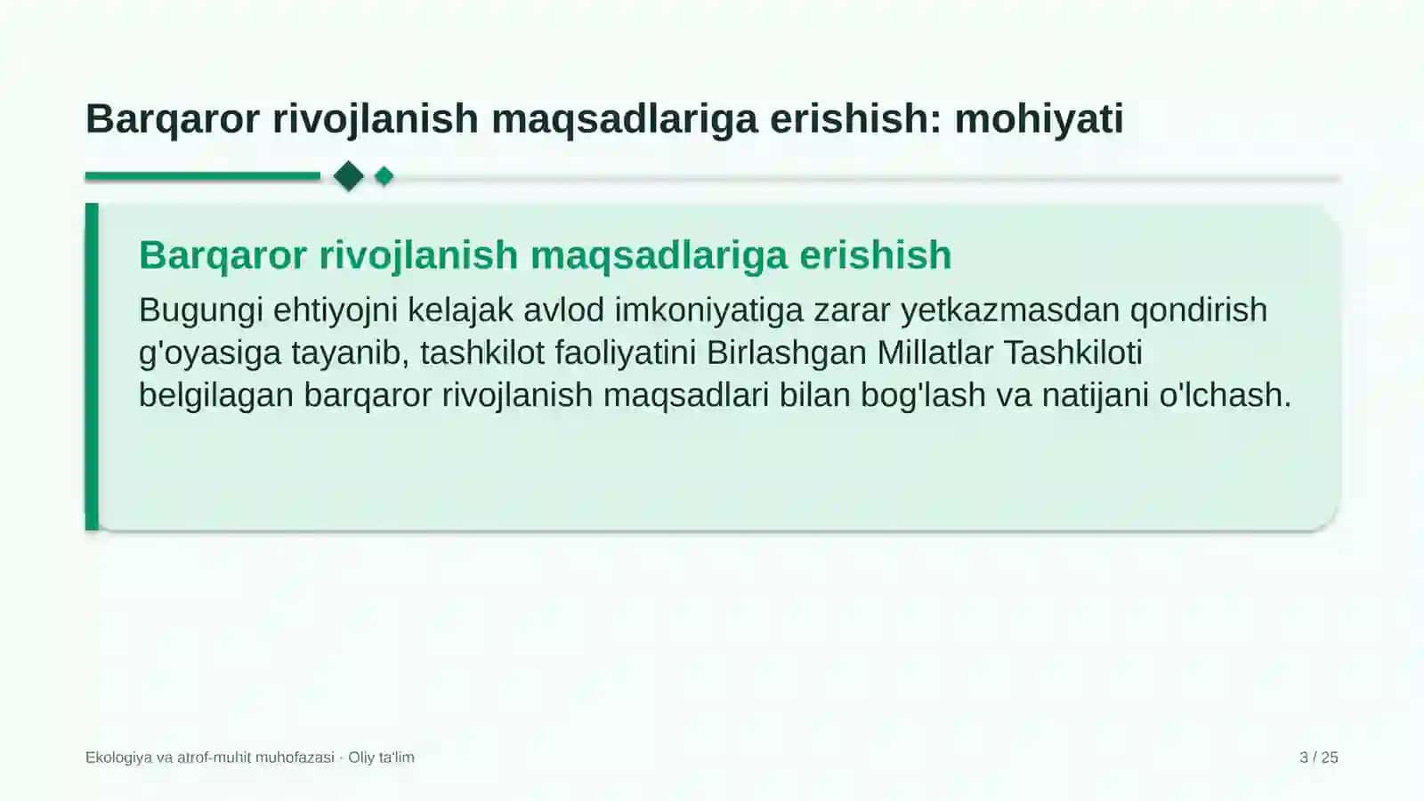 atrof muhitni muhofaza qilish organlarida barqaror rivojlanish maqsadlariga erishish 6353 3