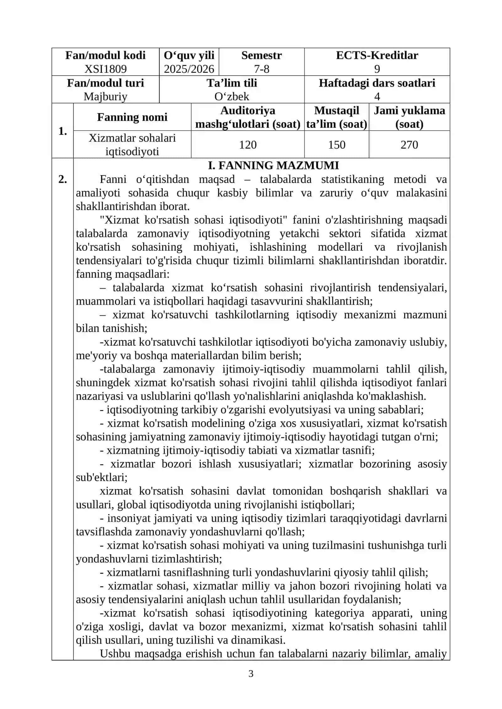 XIZMATLAR SOHALARI IQTISODIYOTI 3