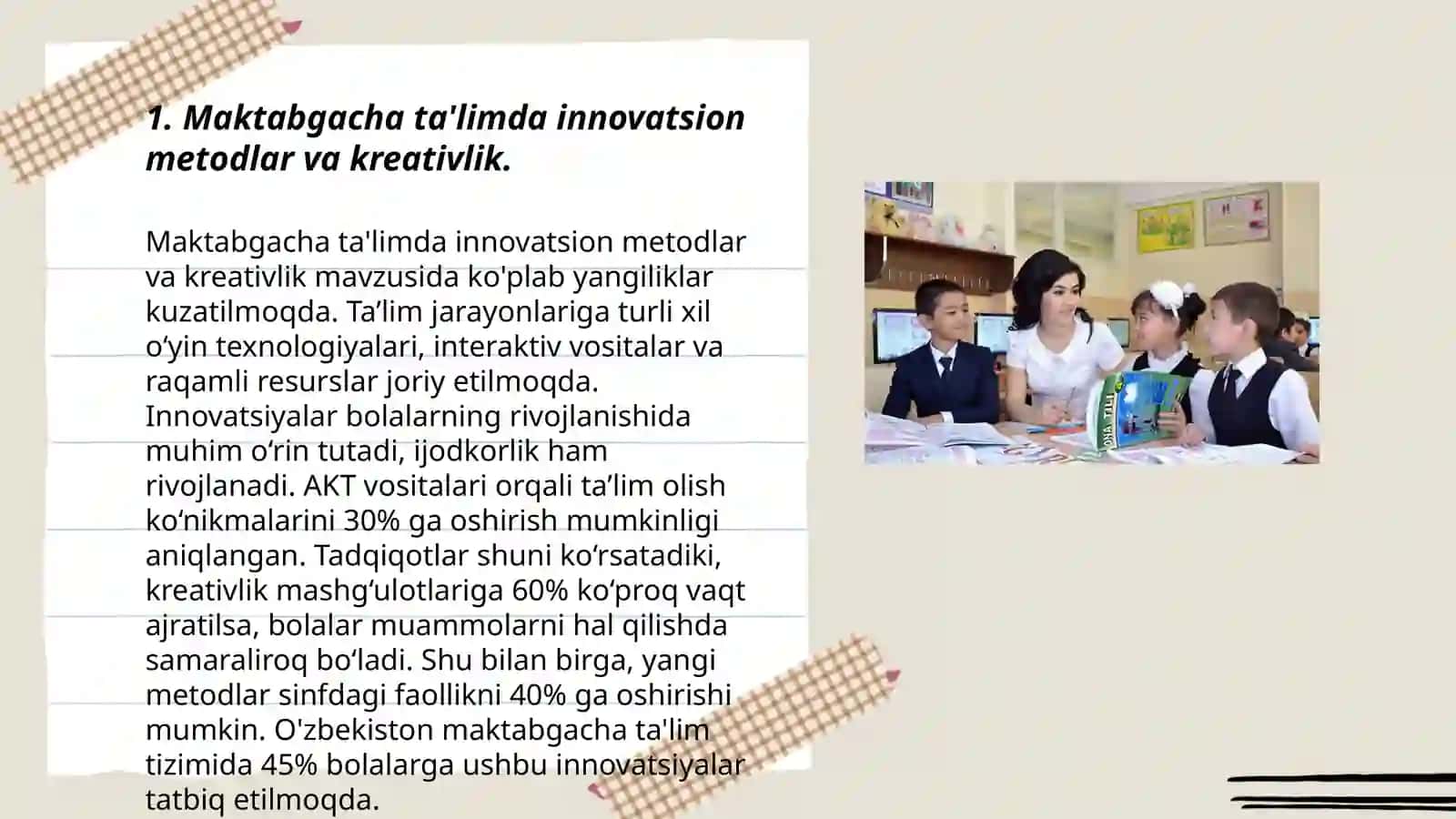 Ta'limiy faoliyat ishlamalari tuzishda tarbiyachilarning kreativligi ( maktabgacha ta'lim sohasida) 3