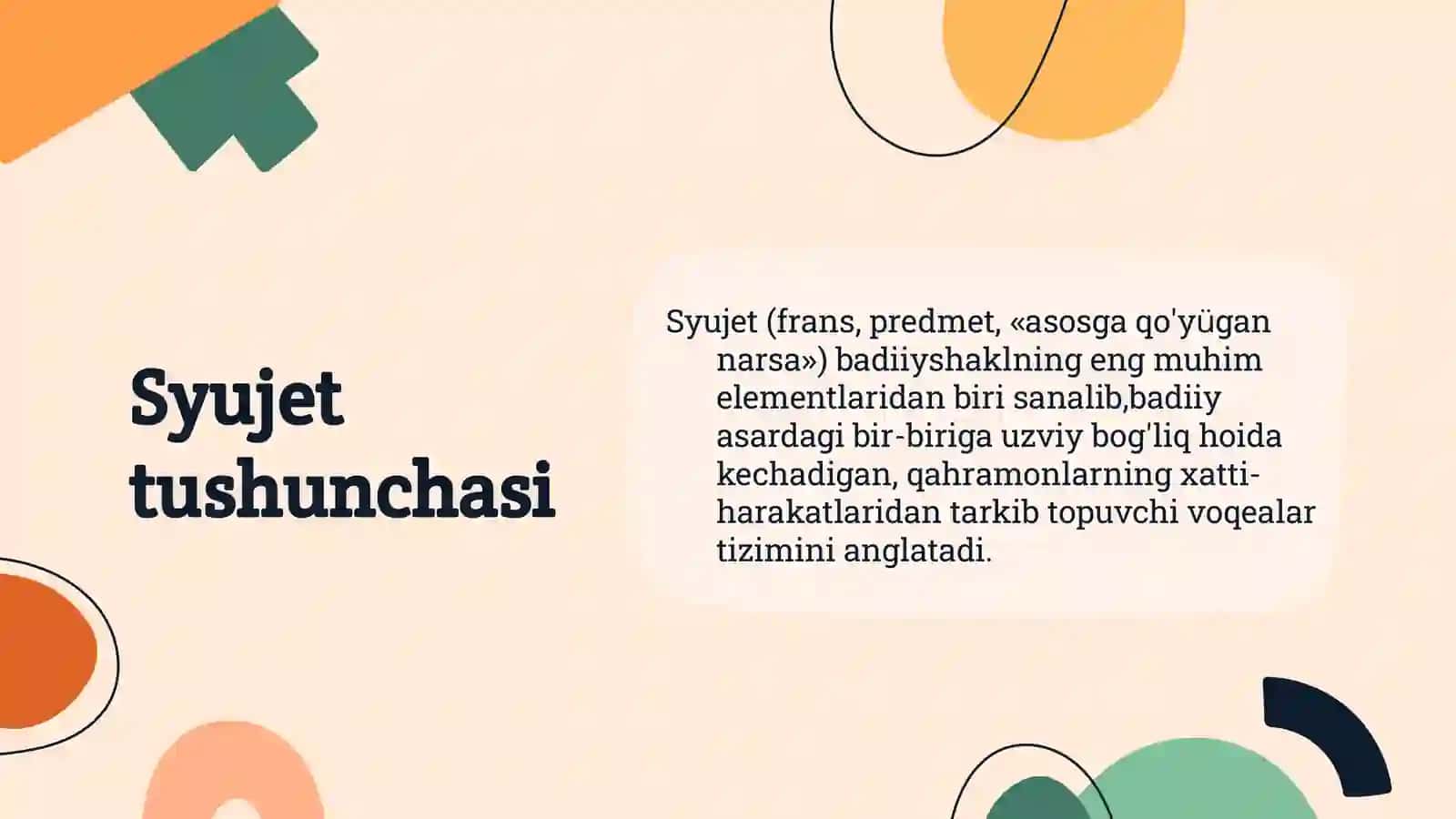 Syujet va uning unsurlari 3