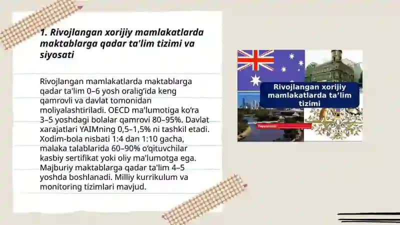 Rivojlangan xorijiy mamlakatlarda ta'lim tizimi 3