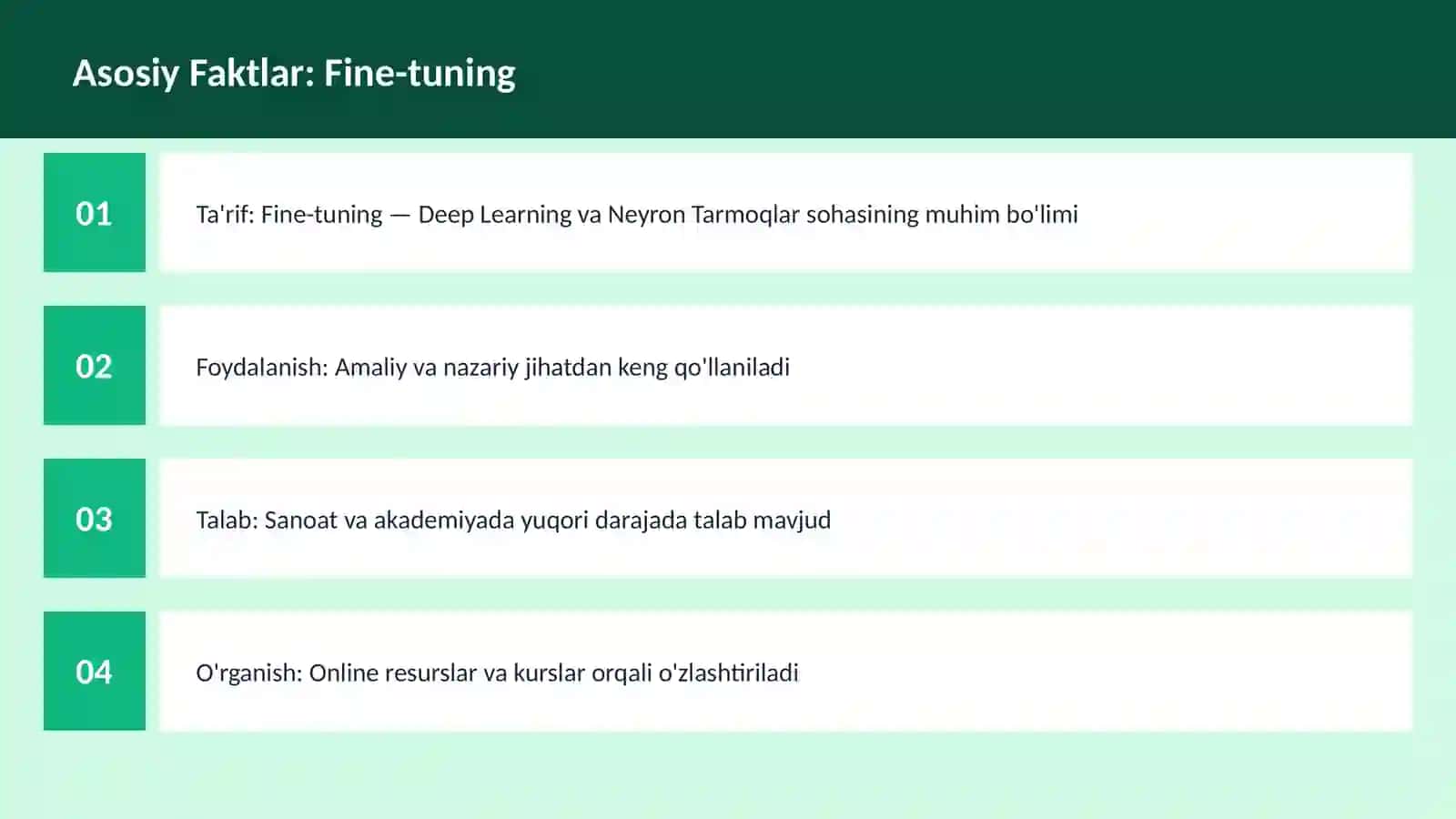 Fine-tuning 3