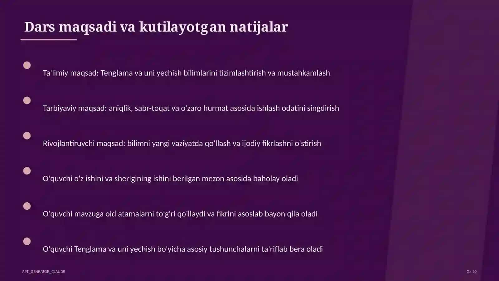 Tenglama va uni yechish (5-sinf) 3