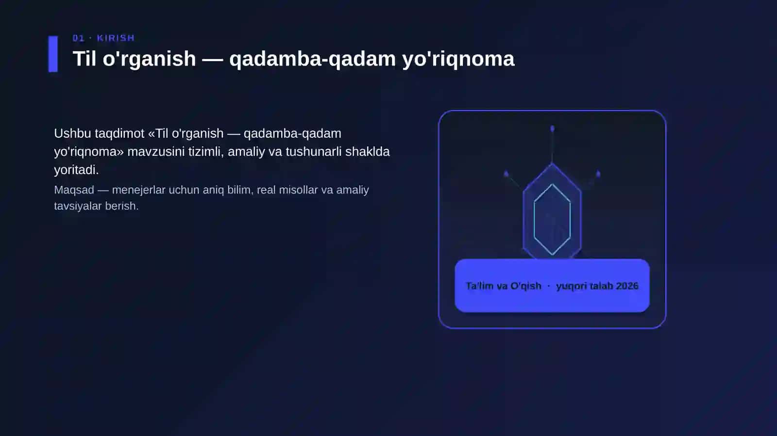 Til o'rganish — qadamba-qadam yo'riqnoma 3