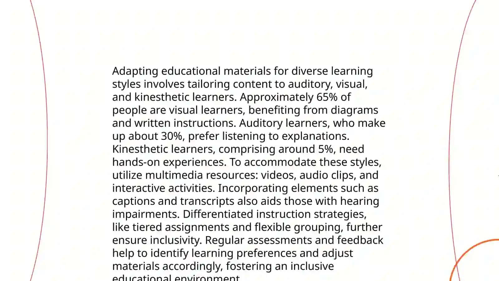 Adapting Educational Materials for Diverse Learning Styles 3