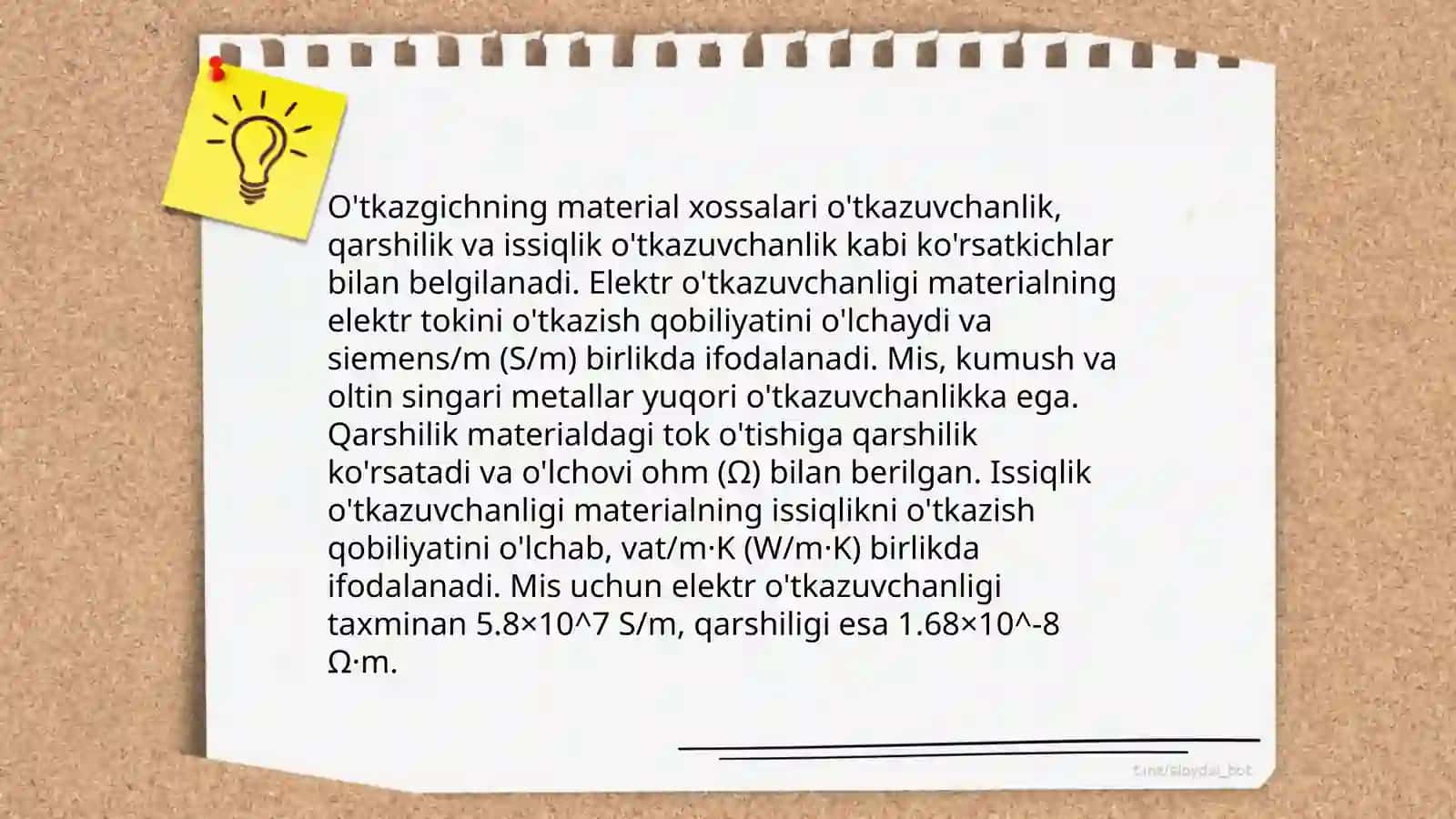 O'tkazgichdan oqib o'tuvchi ruxsat etilgan tok miqdorini hisoblash 3